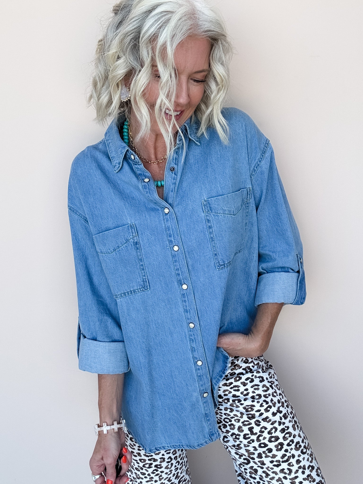 Snap Into Denim Shirt
