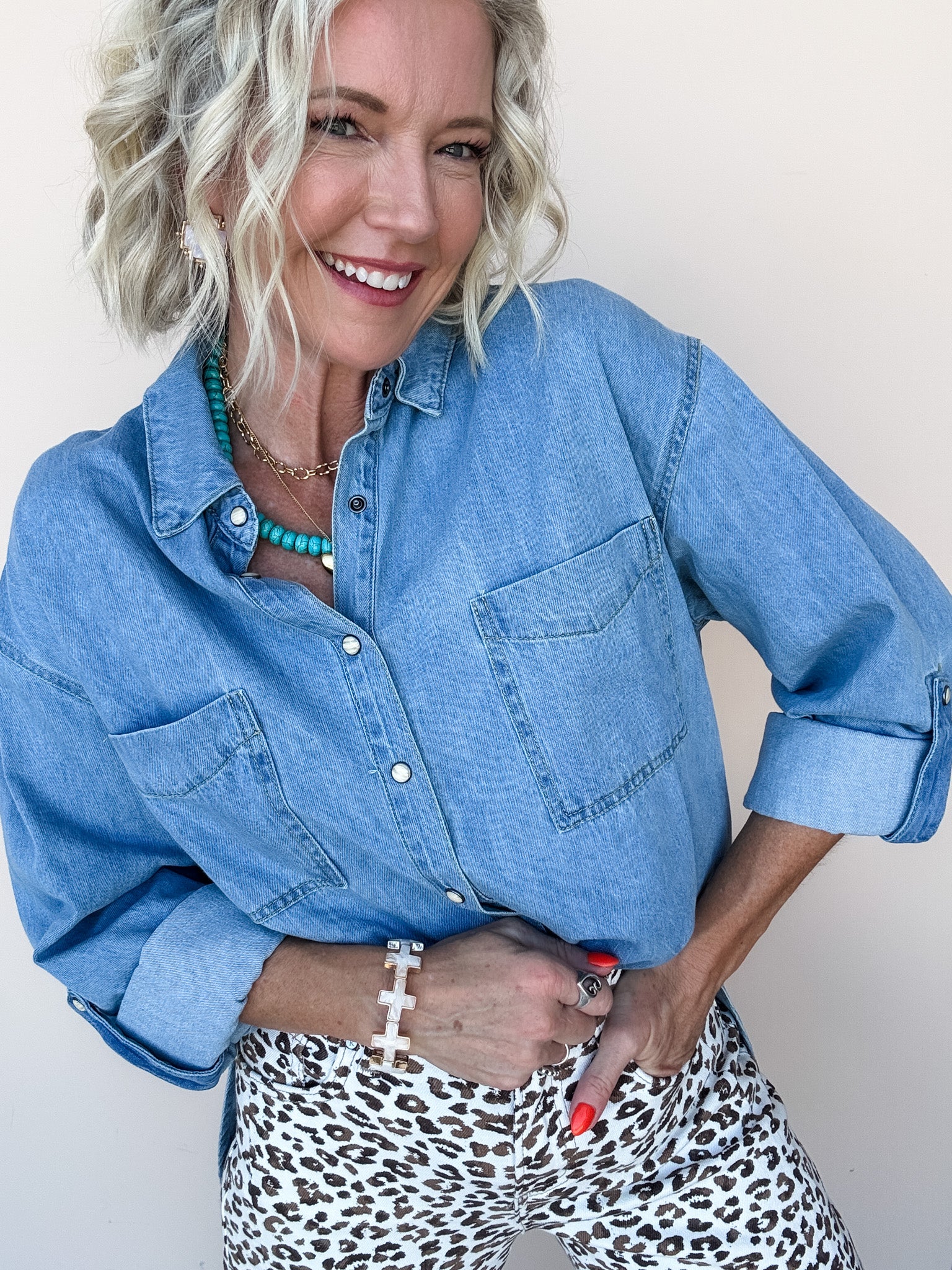 Snap Into Denim Shirt