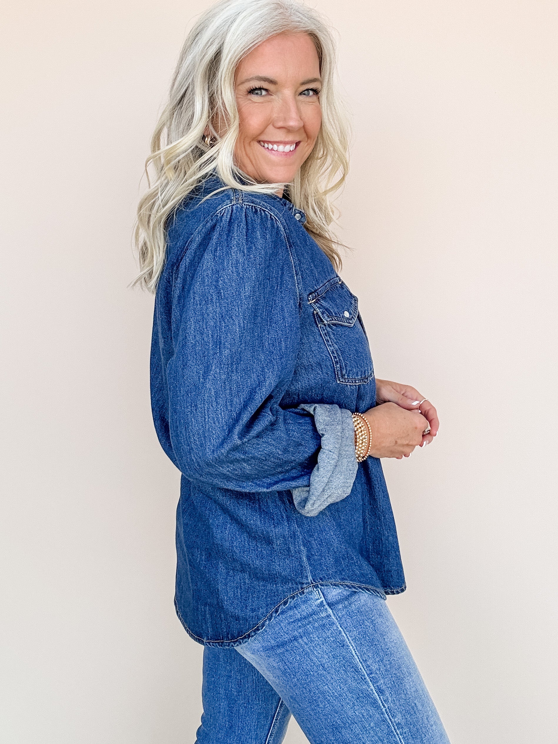 Songbird Denim Button Down