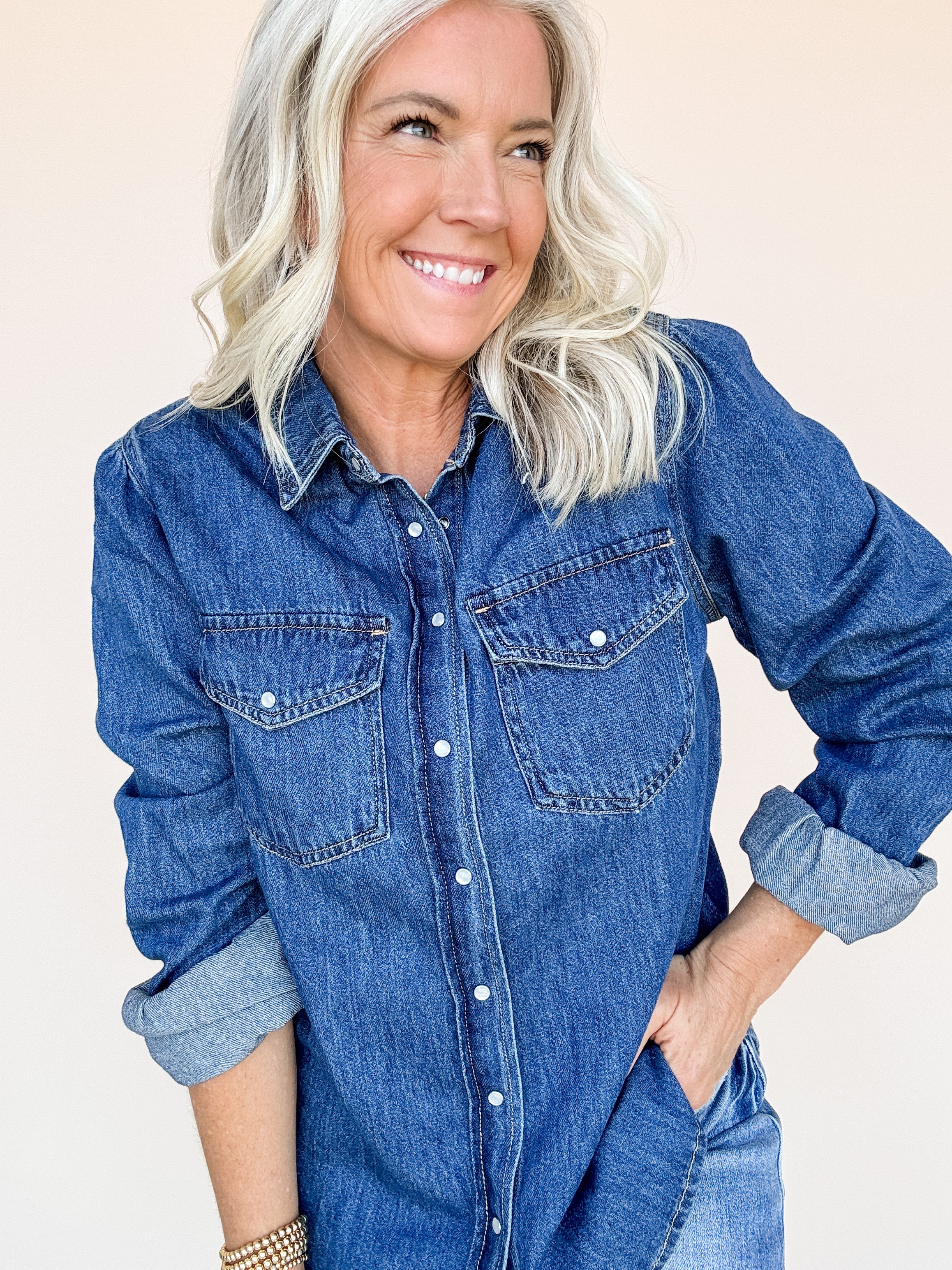 Songbird Denim Button Down