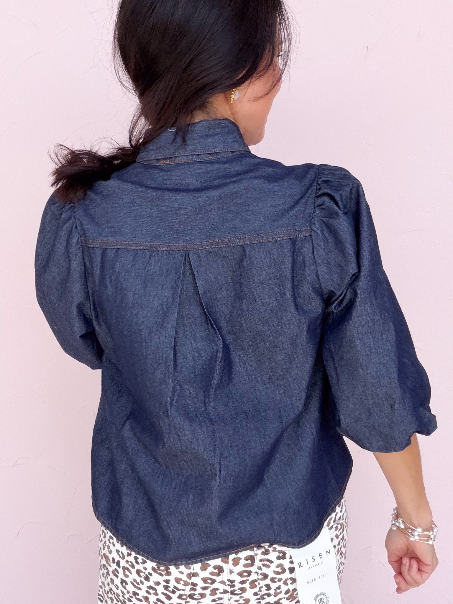 Tied in Blue Top