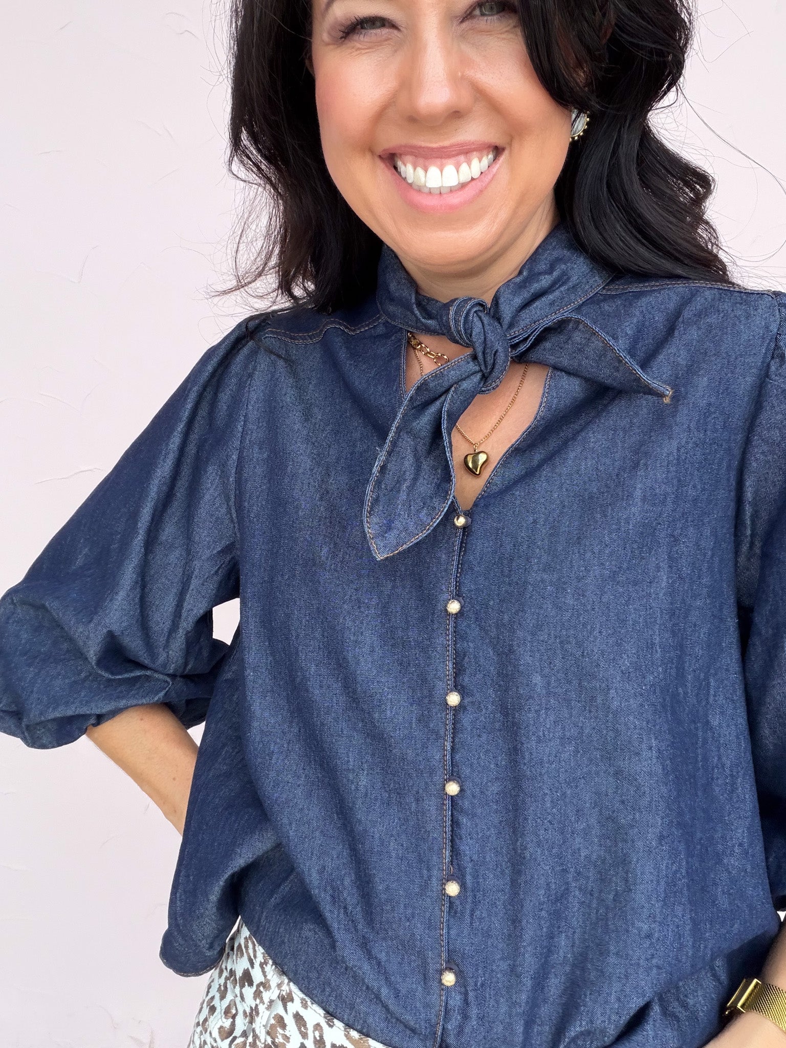 Tied in Blue Top