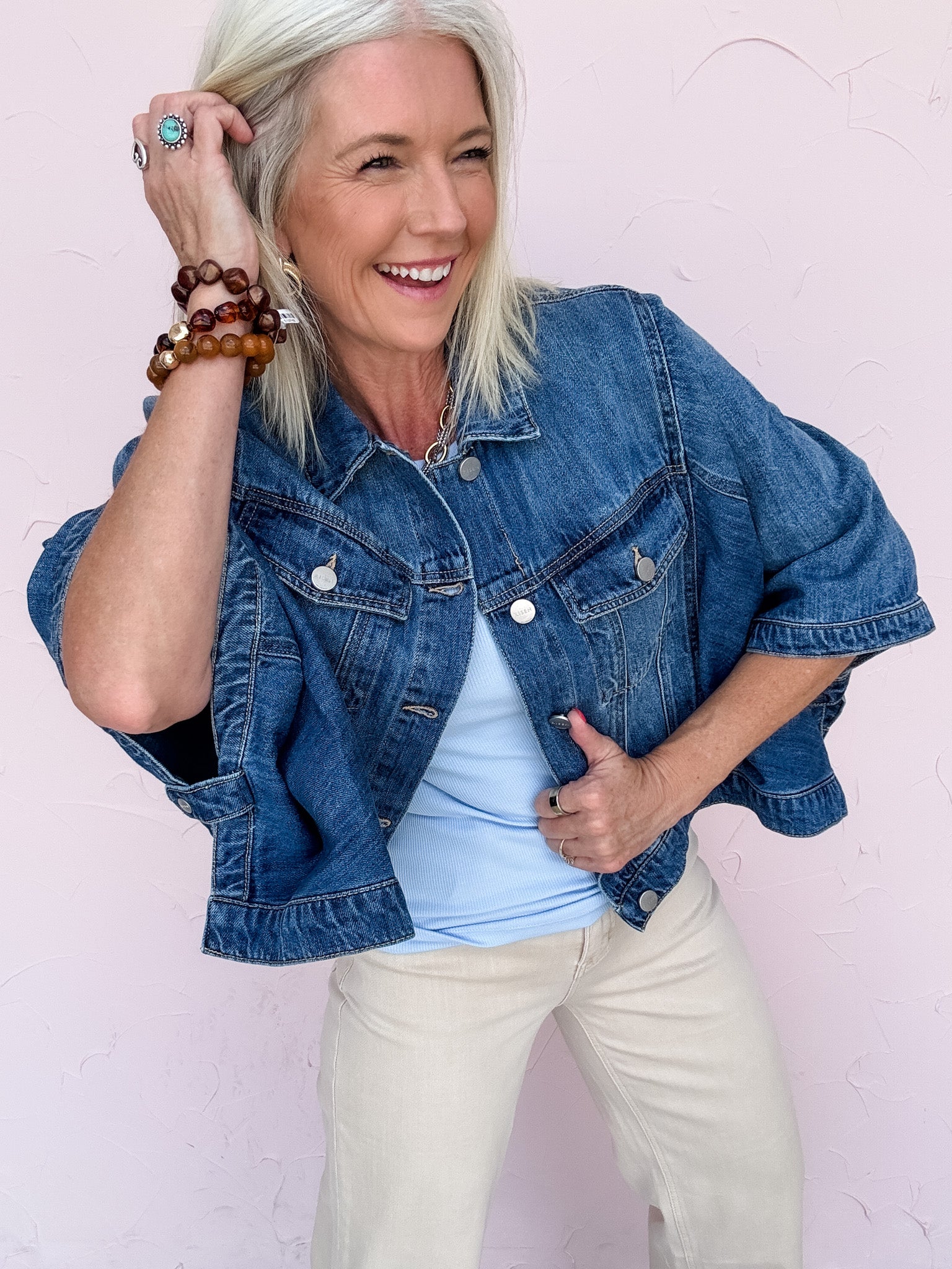Wide Open Denim Jacket