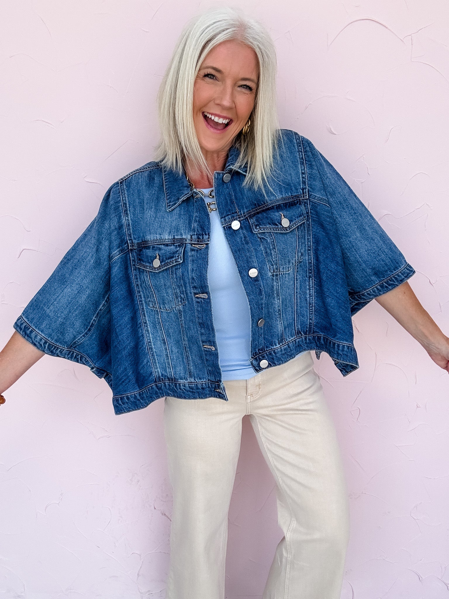 Wide Open Denim Jacket