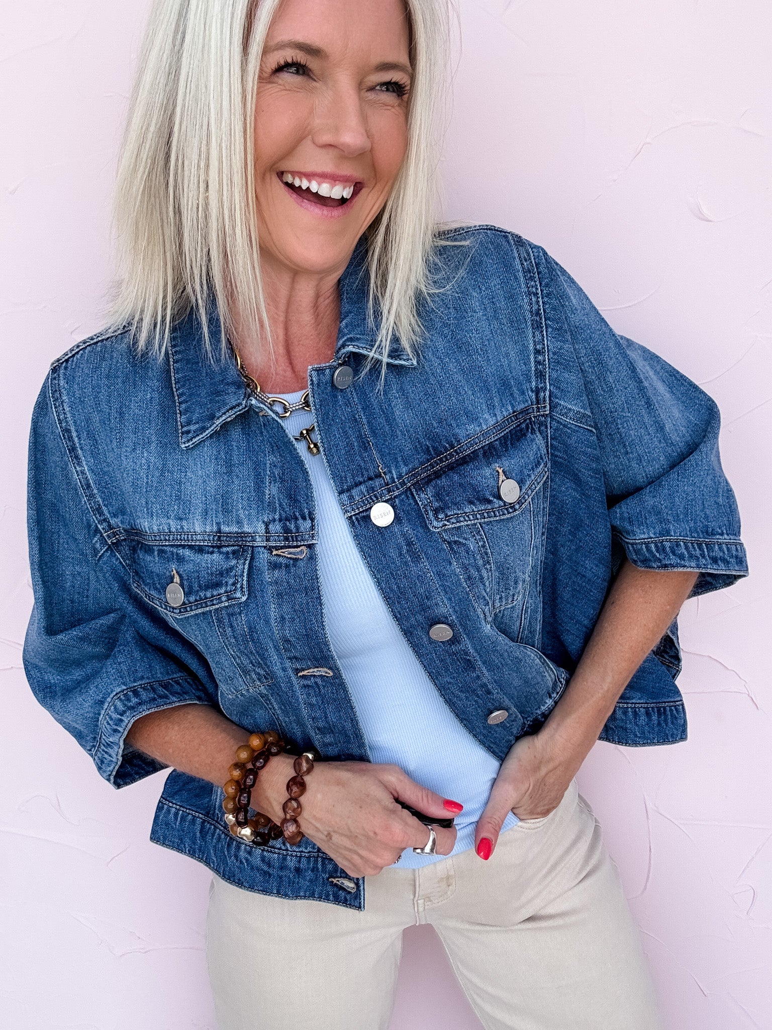 Wide Open Denim Jacket