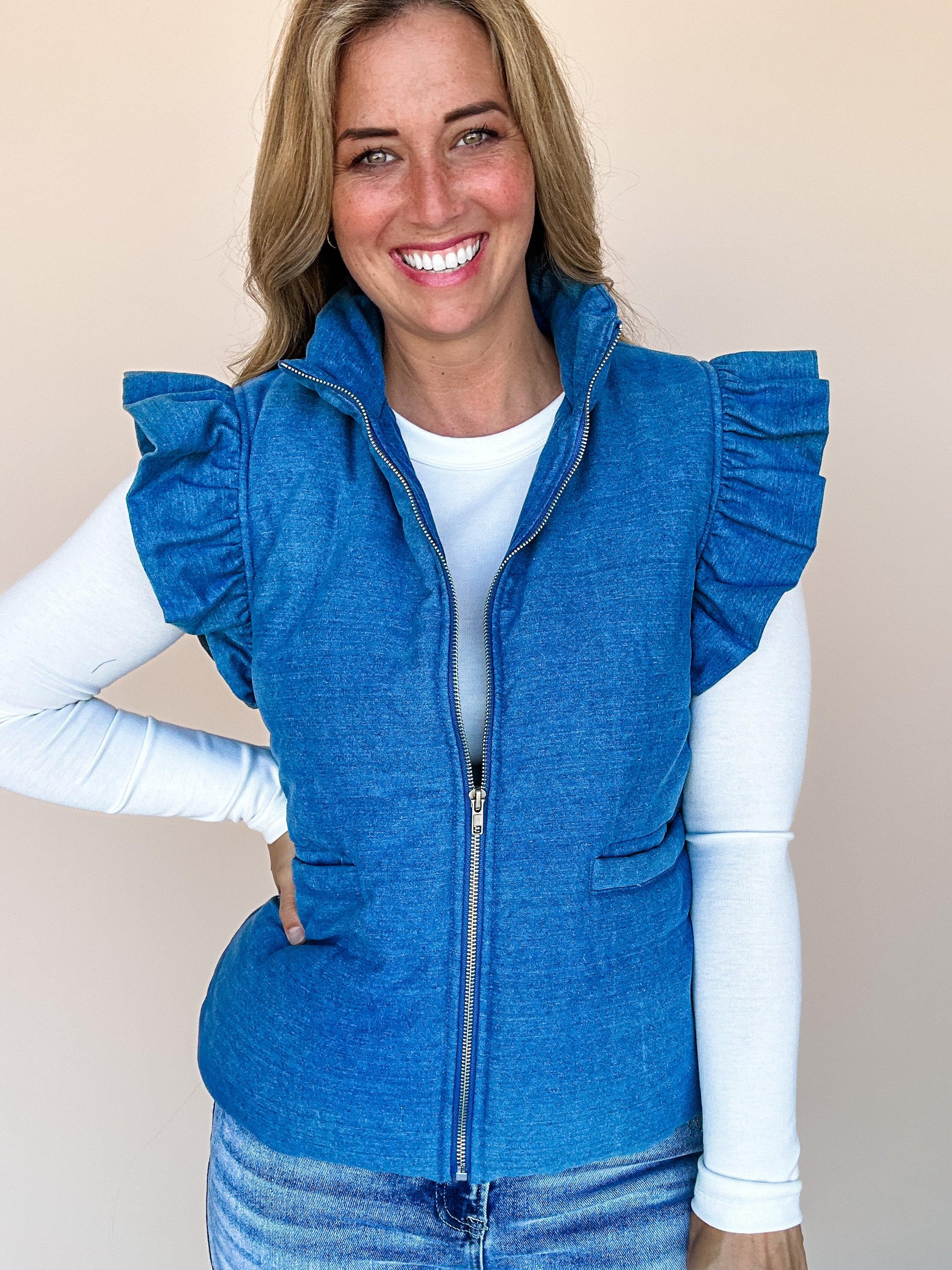 Fresh Breeze Ruffle Vest