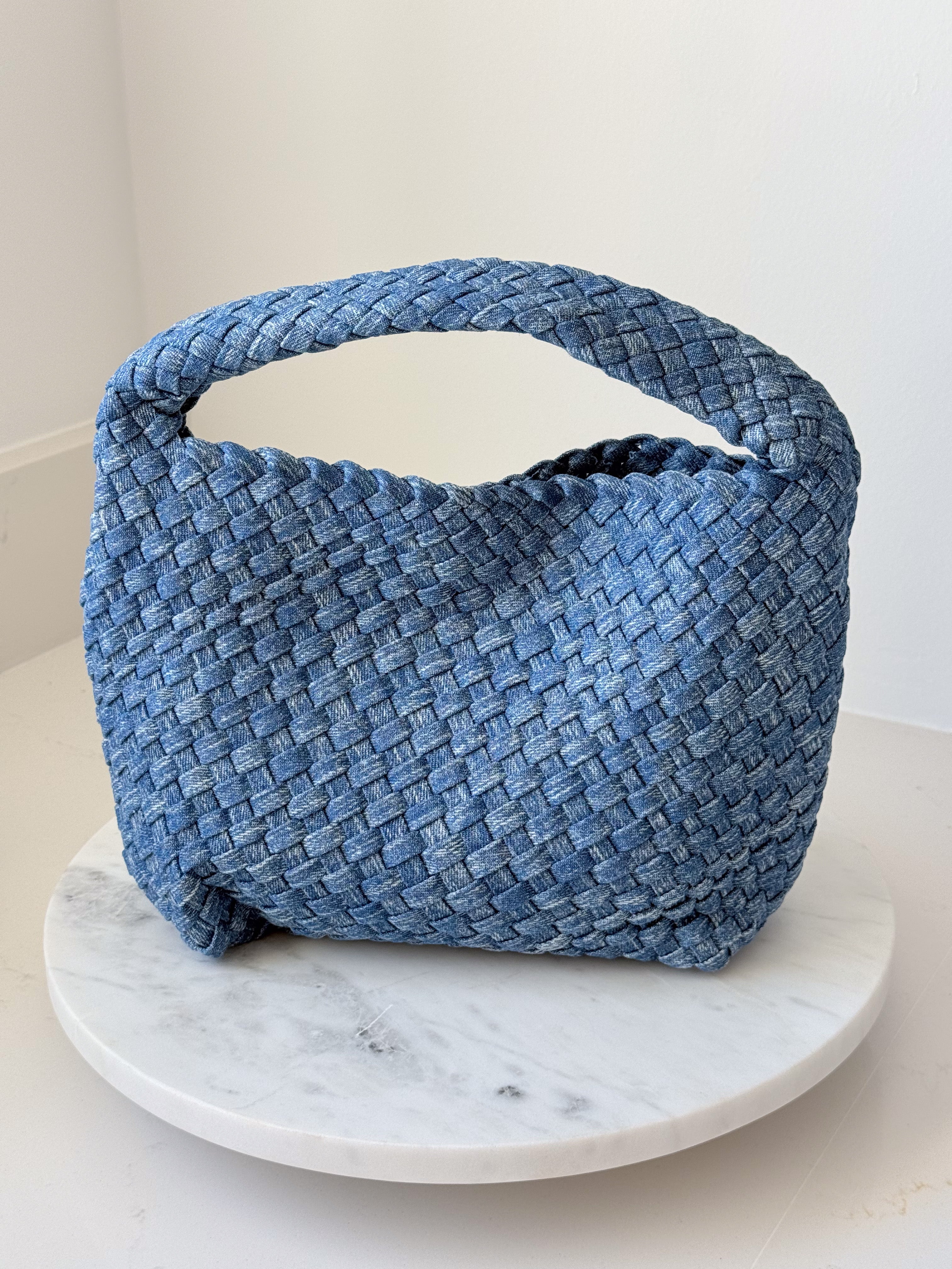 Indigo Harbor Woven Tote