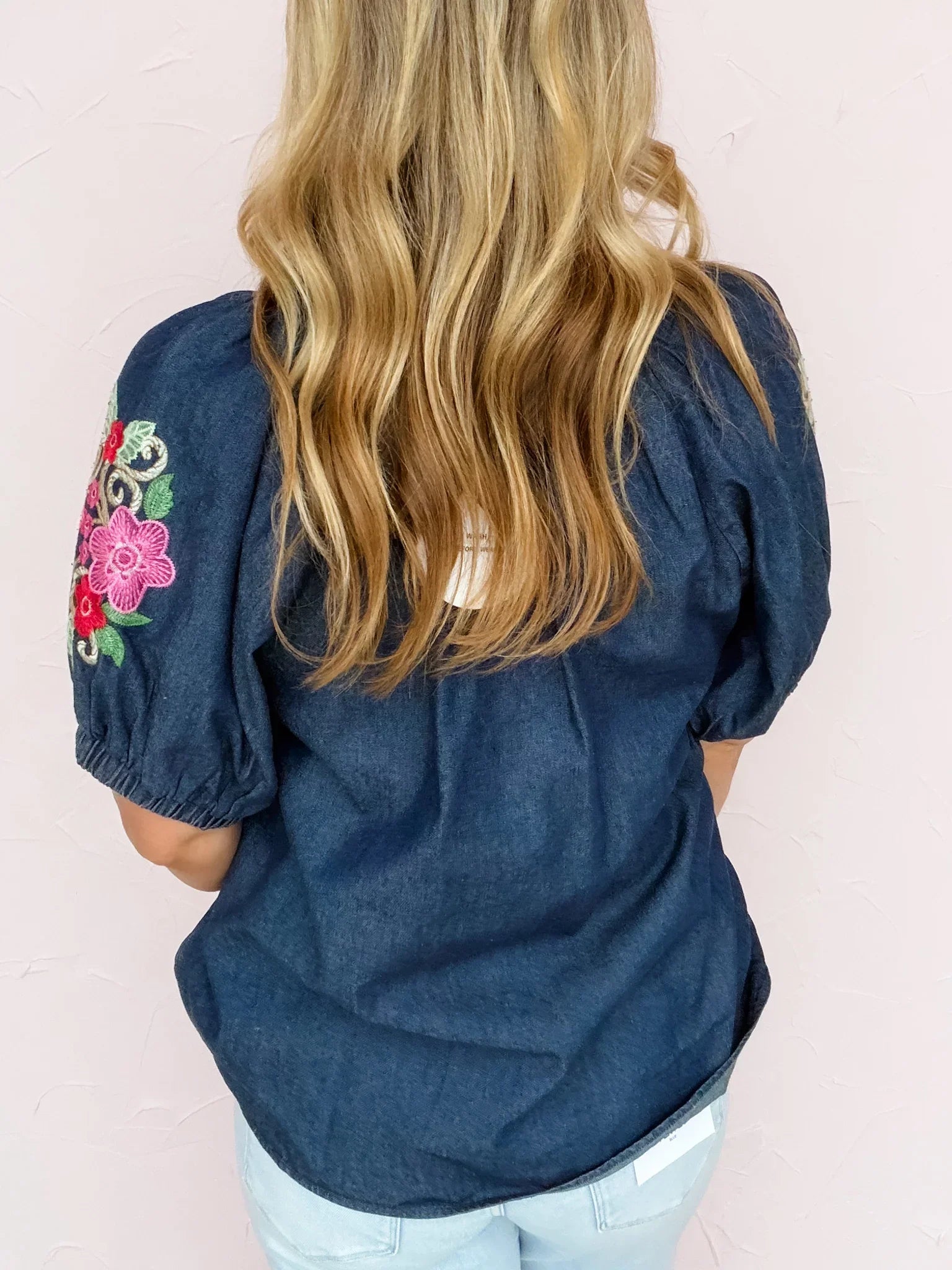Southern Stitch Denim Top