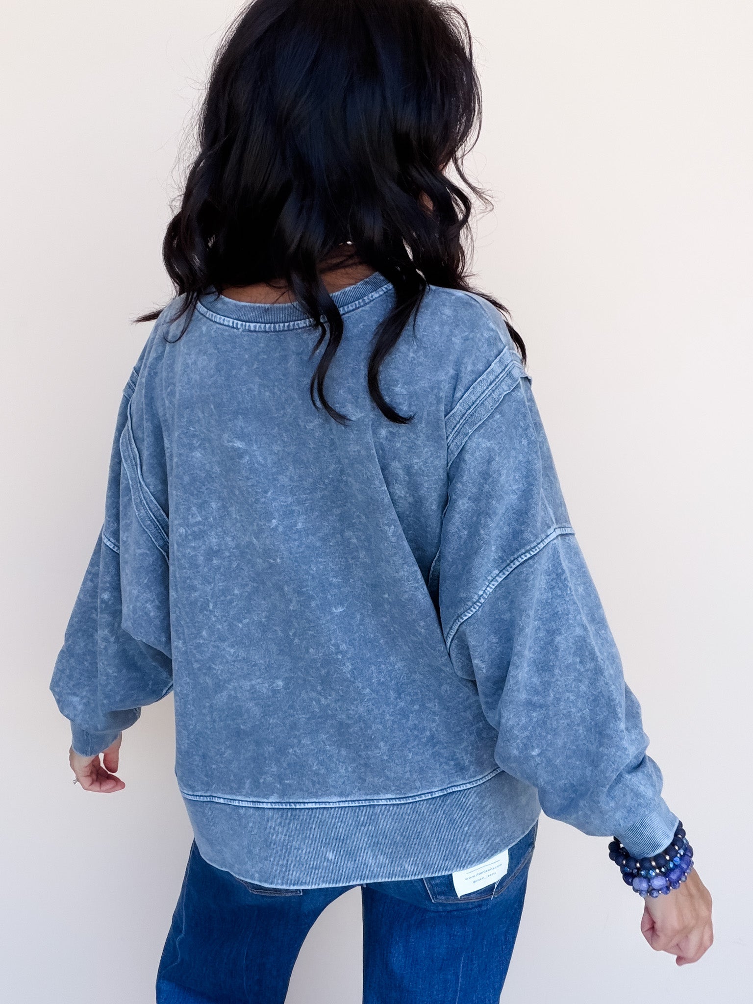Cozy Colorburst Pullover | Indigo Blue