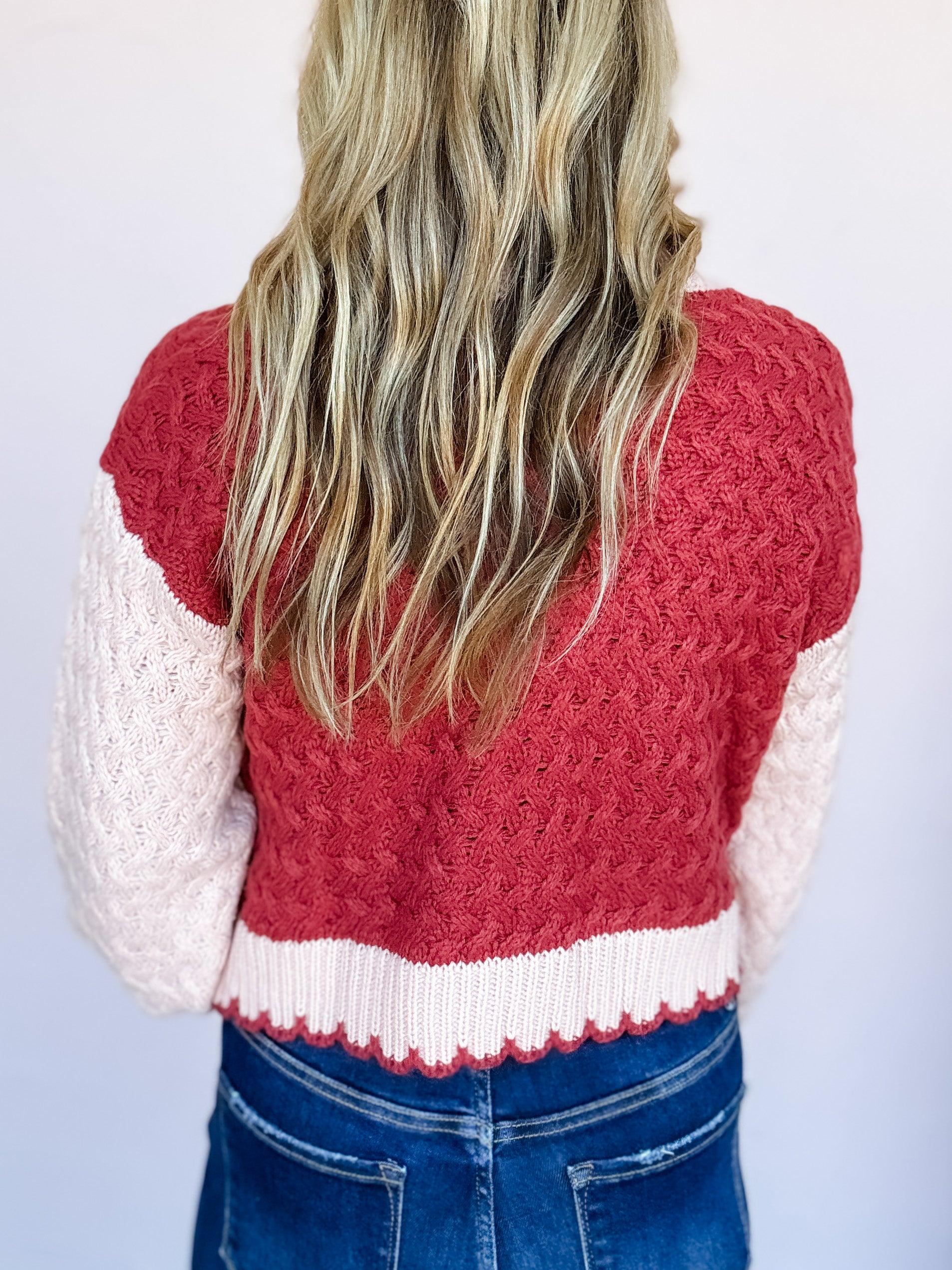 Rustic Rose Knit Cardigan