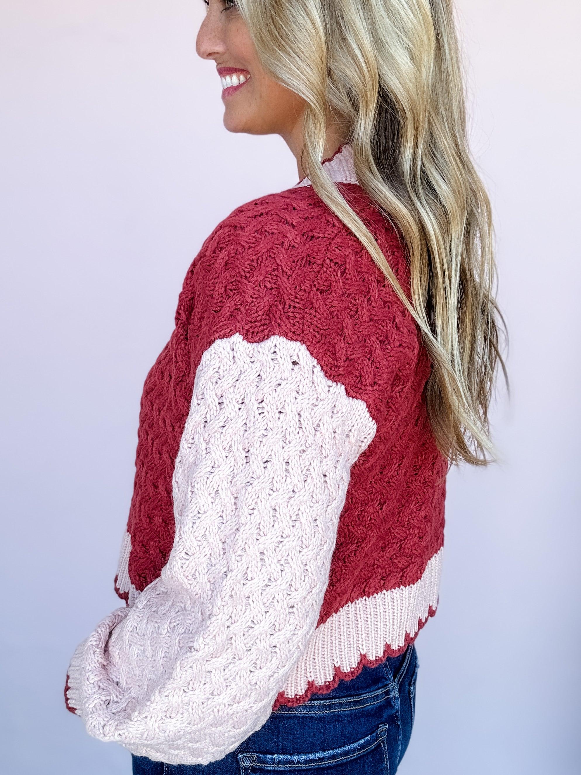 Rustic Rose Knit Cardigan