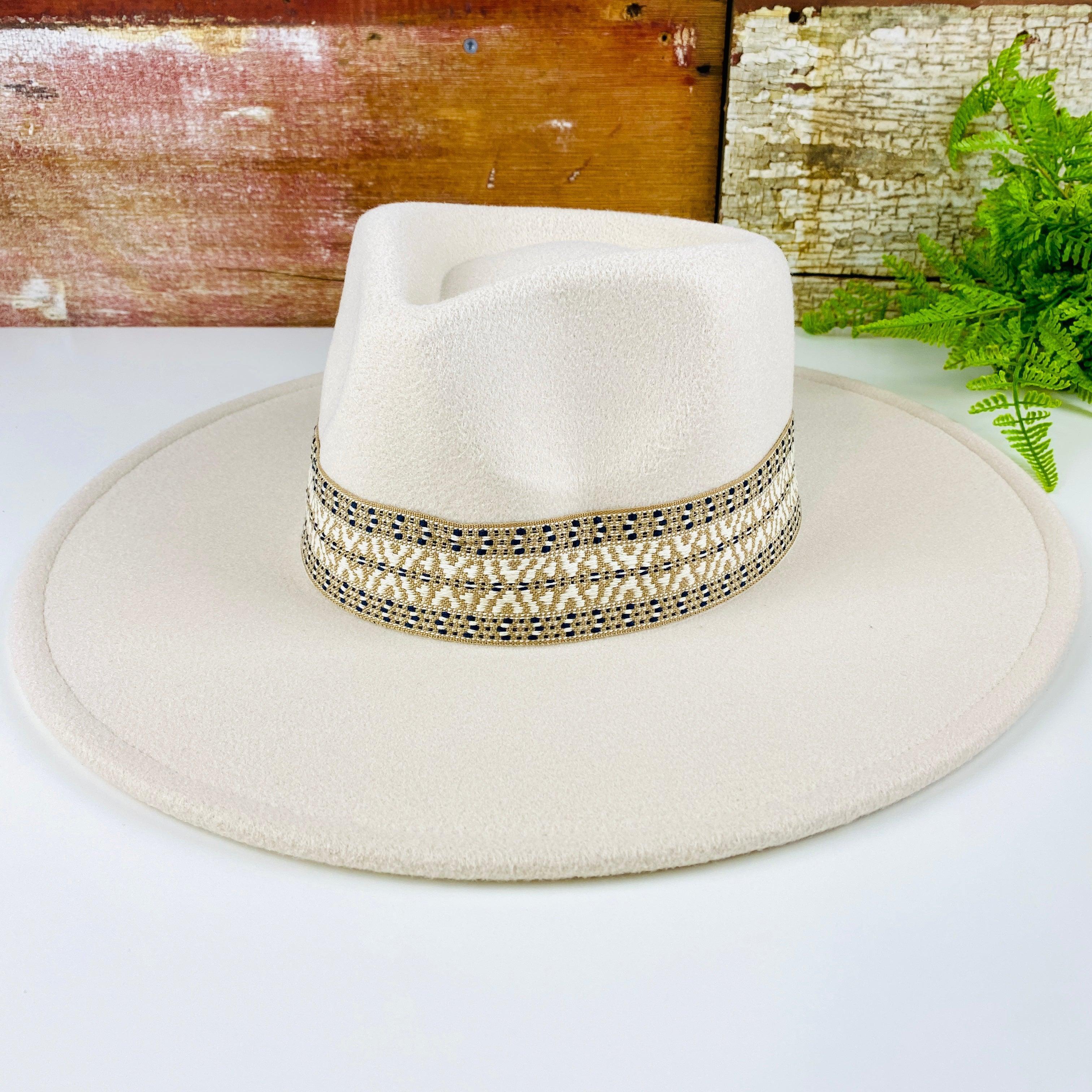 Ebony & Ivory Banded Felt Hat - Vintage Soul