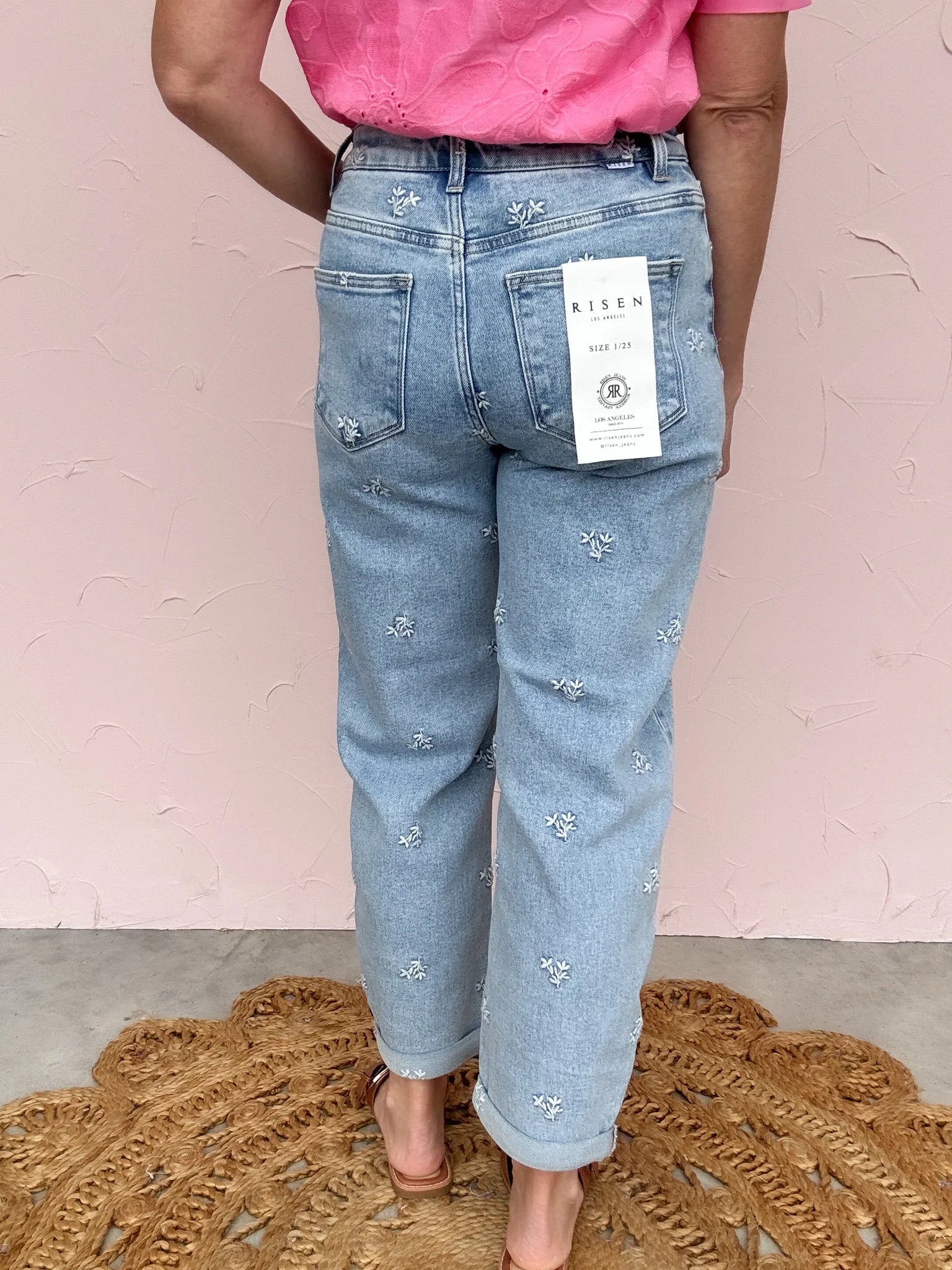 Leaf Me Be Barrel Jeans