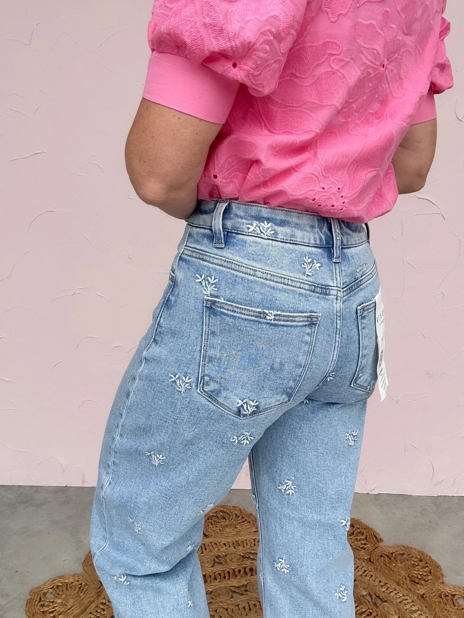 Leaf Me Be Barrel Jeans