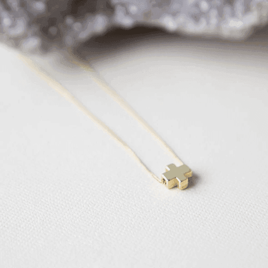 Faith Over Fear Cross Necklace