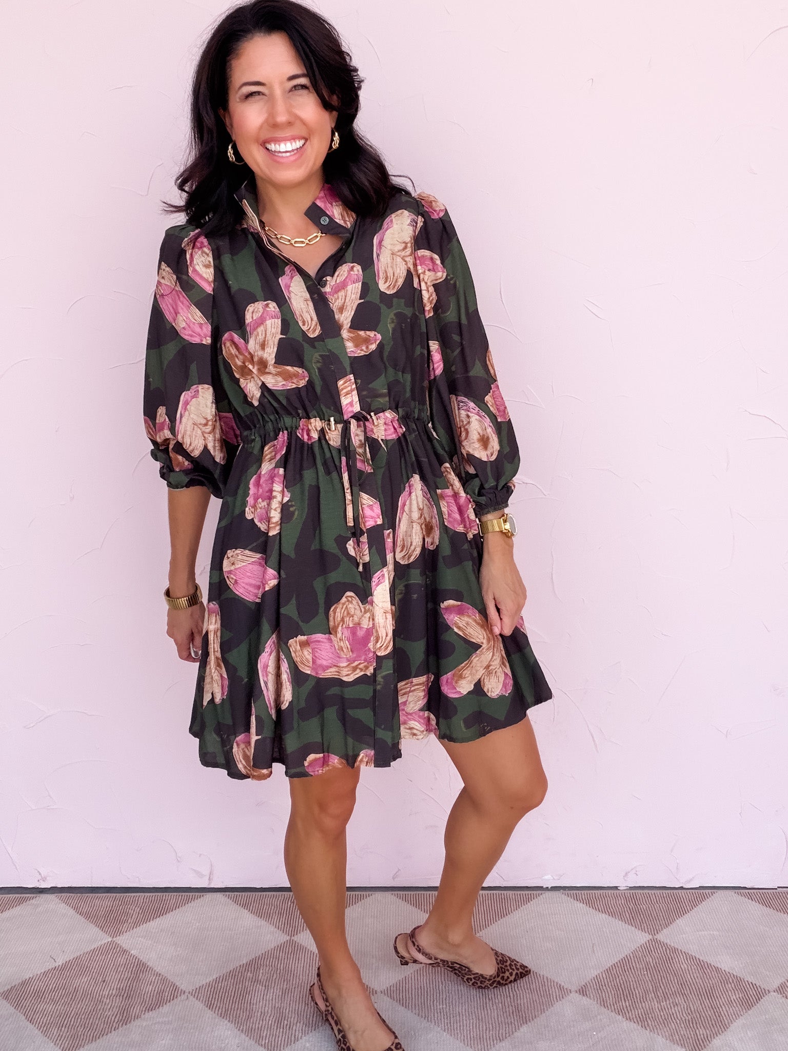 Flowers in Formation Dress