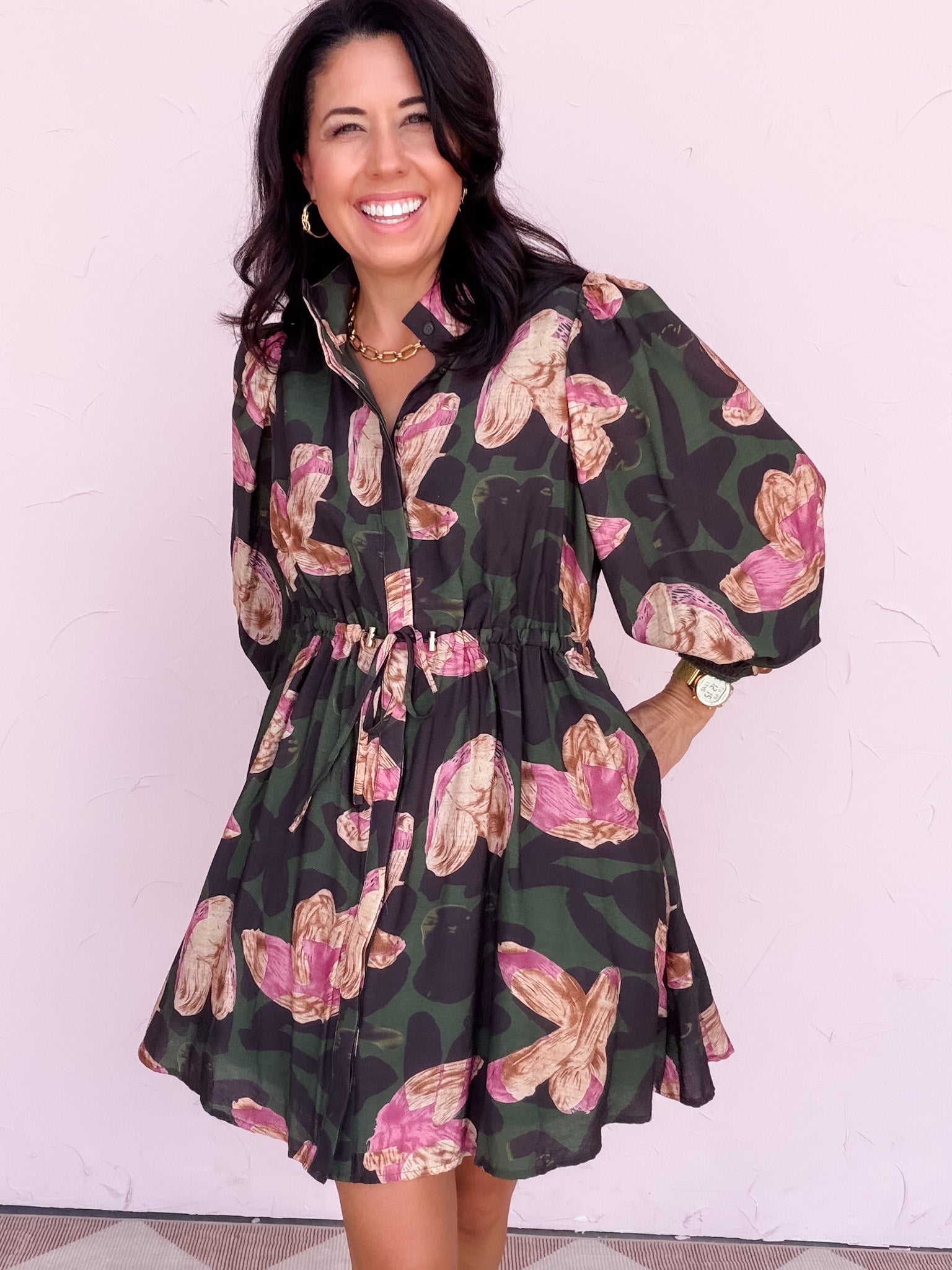 Flowers in Formation Dress