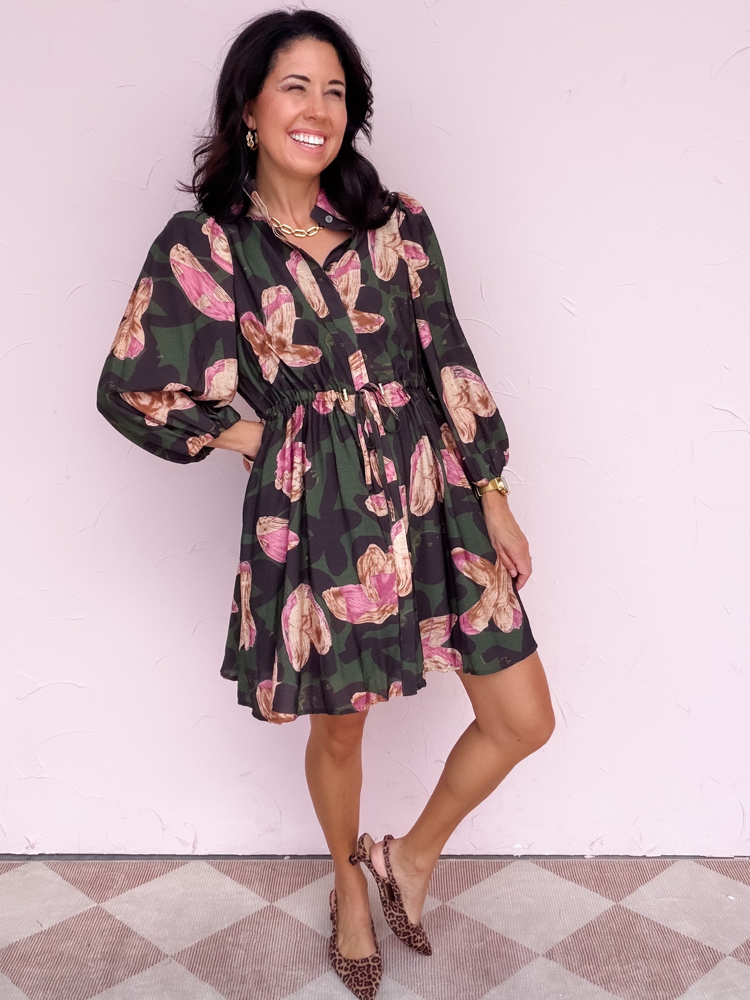 Flowers in Formation Dress