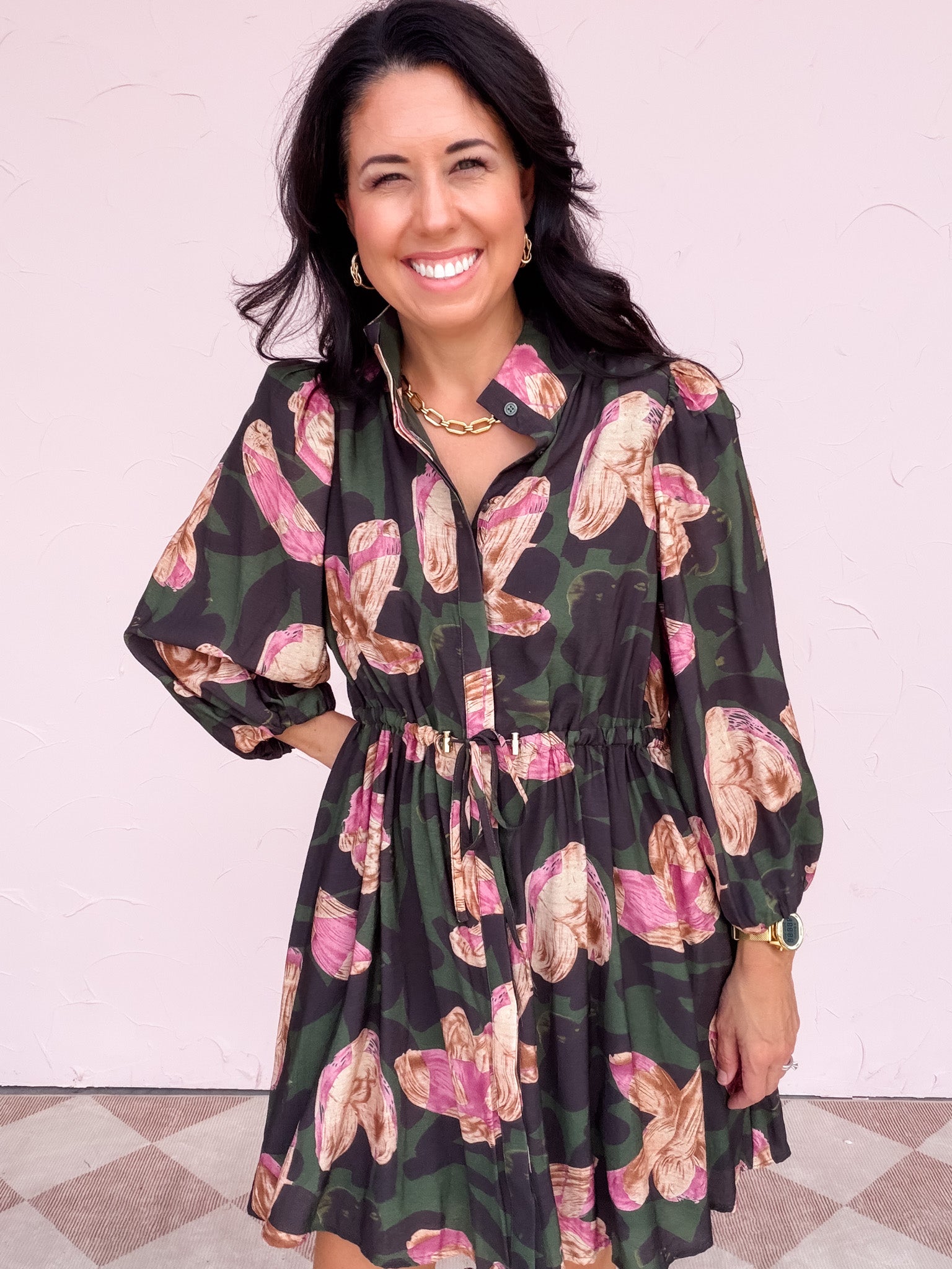 Flowers in Formation Dress