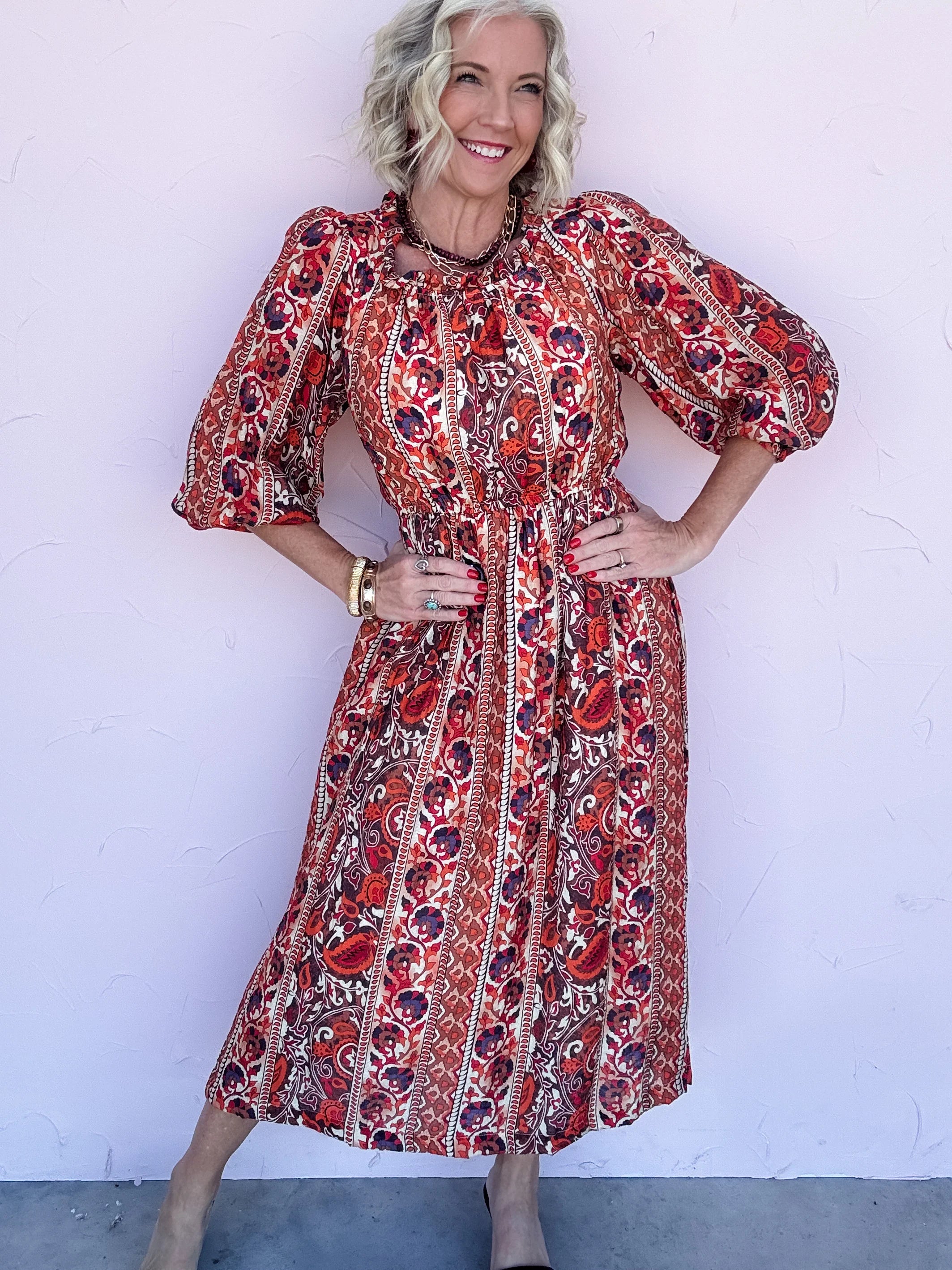 Painted Mirage Dress- FINAL SALE