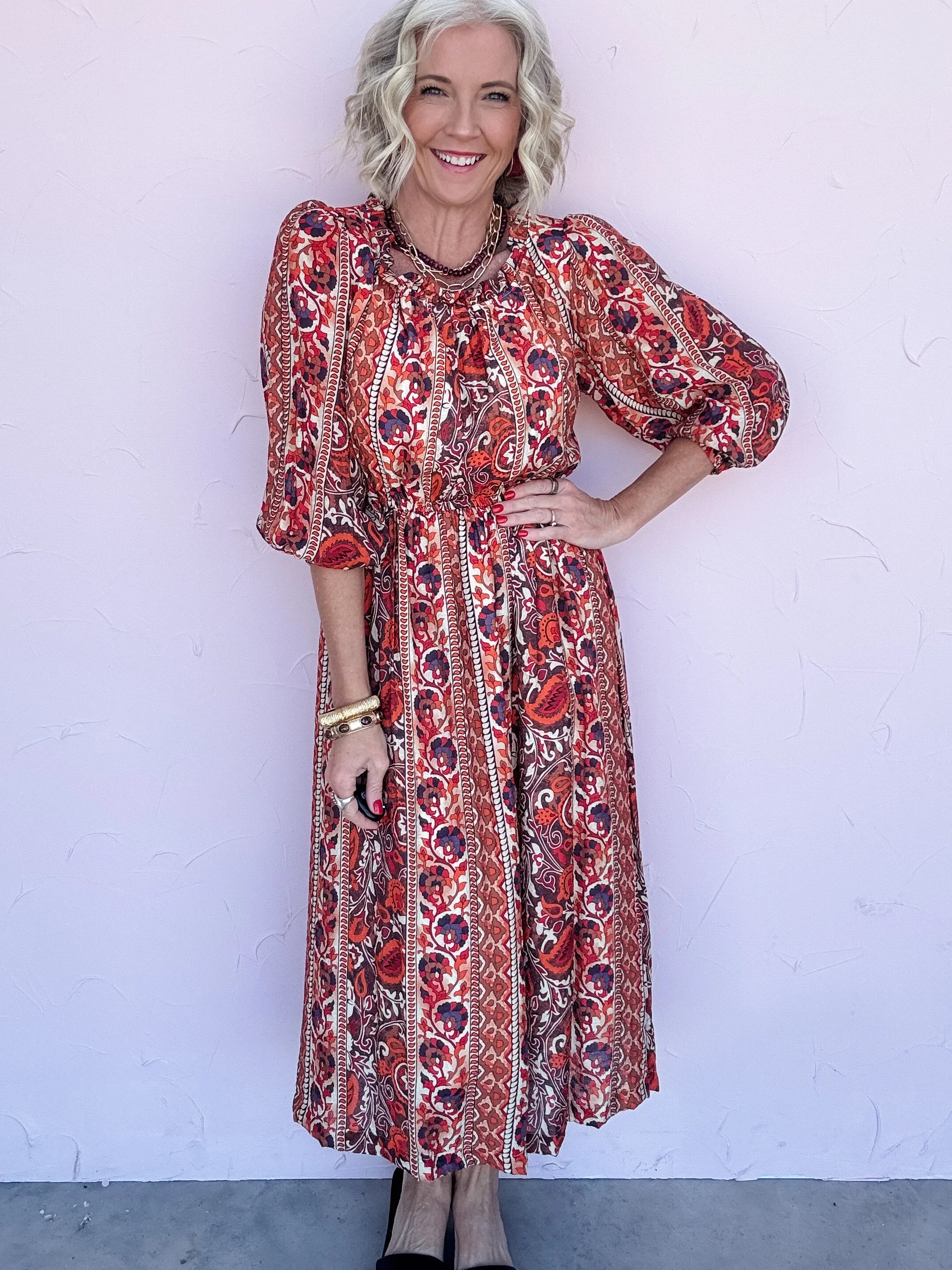 Painted Mirage Dress- FINAL SALE