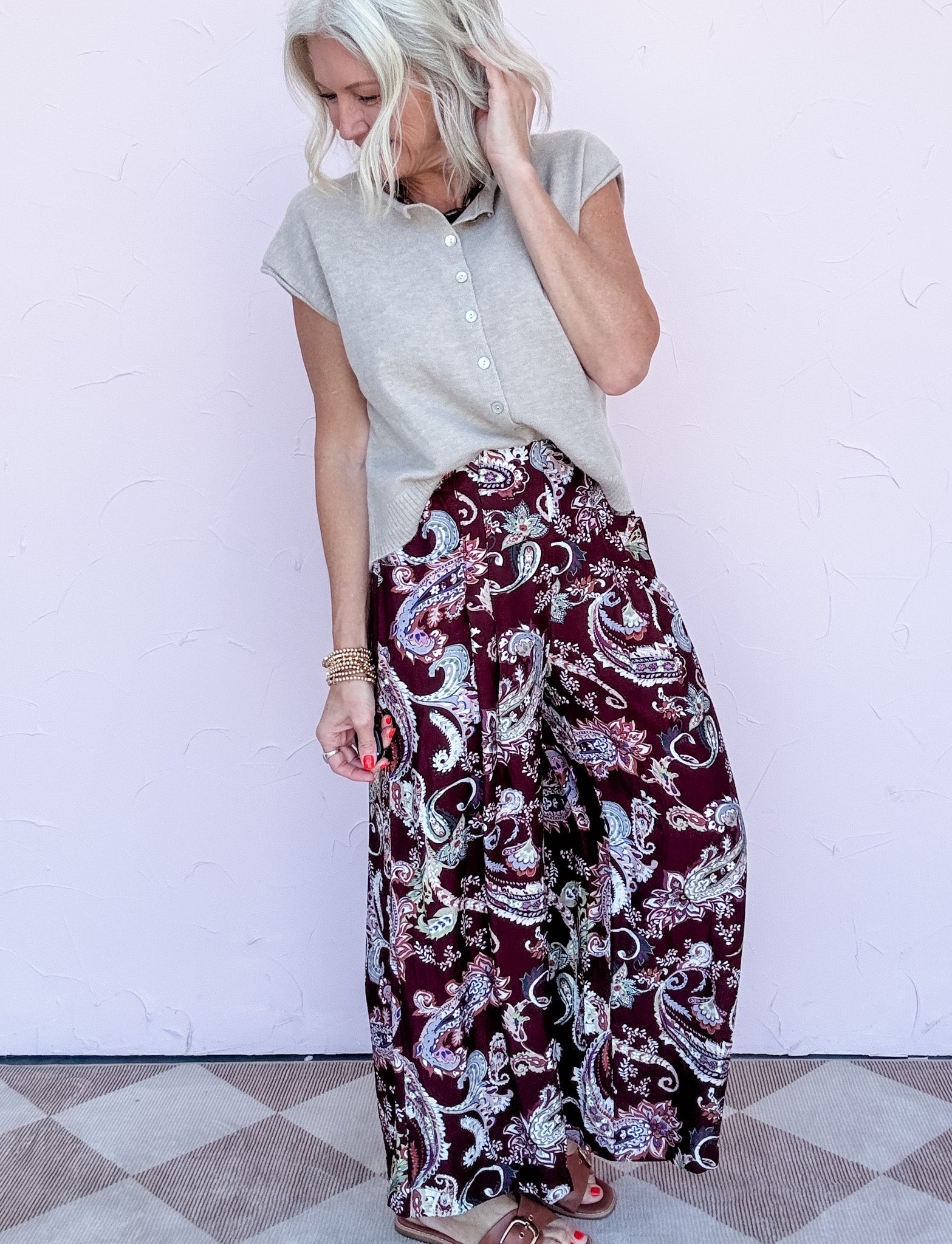 Merlot Mosaic Pants
