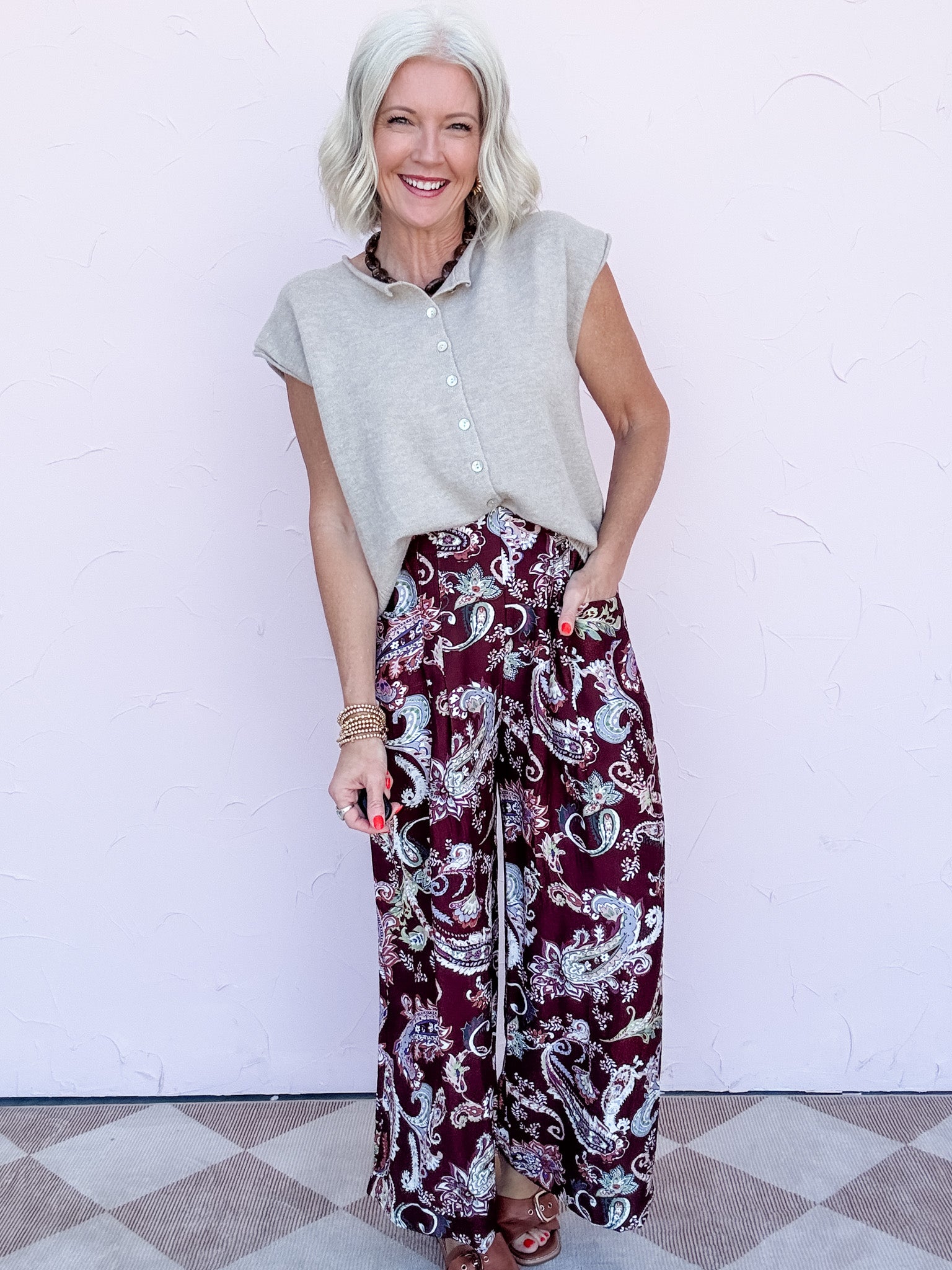 Merlot Mosaic Pants