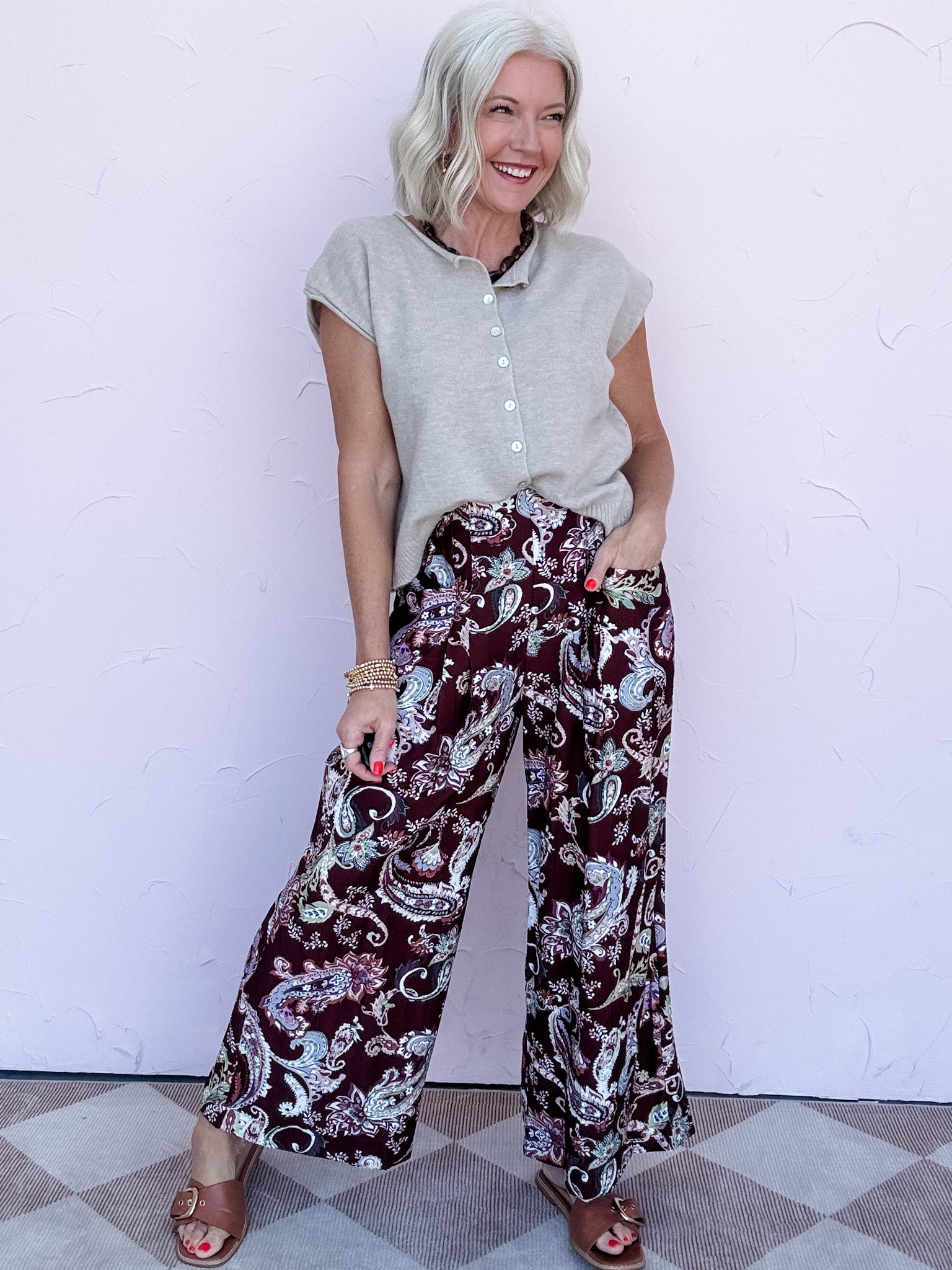 Merlot Mosaic Pants