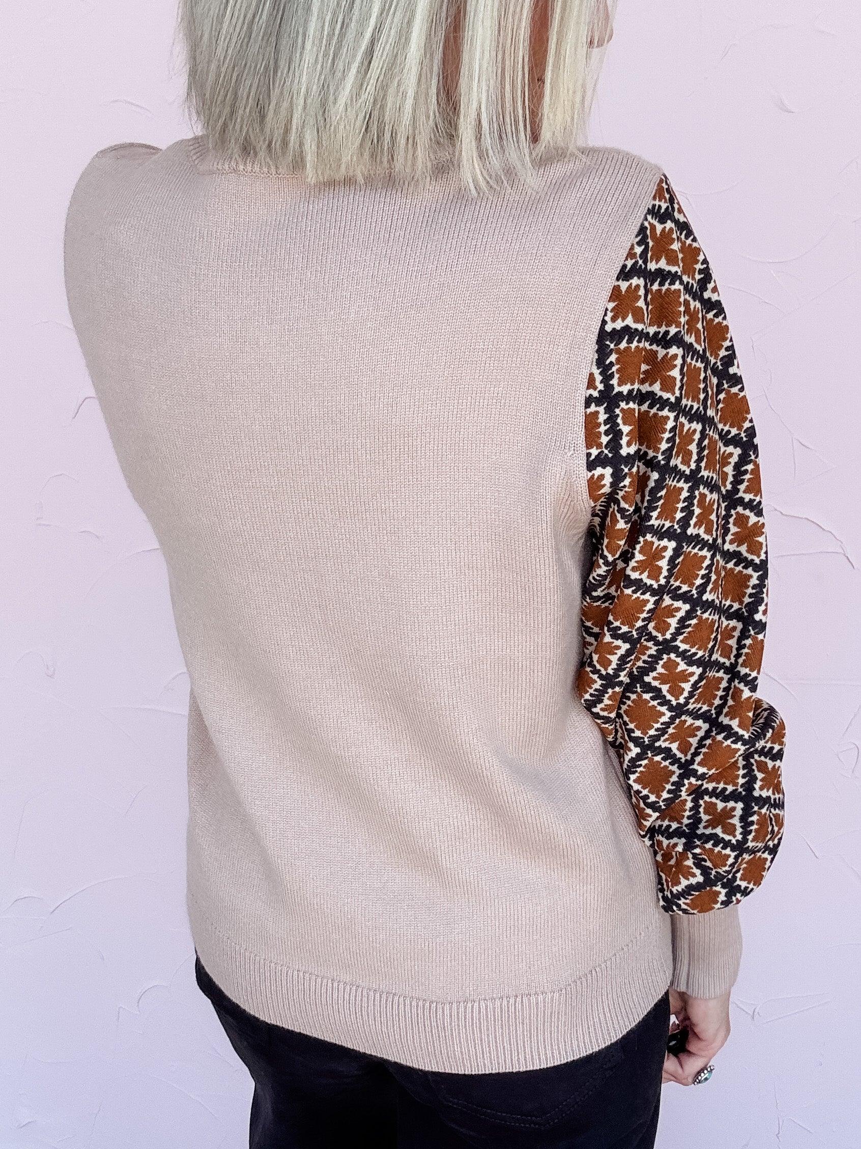 Harvest Diamond Knit Sweater