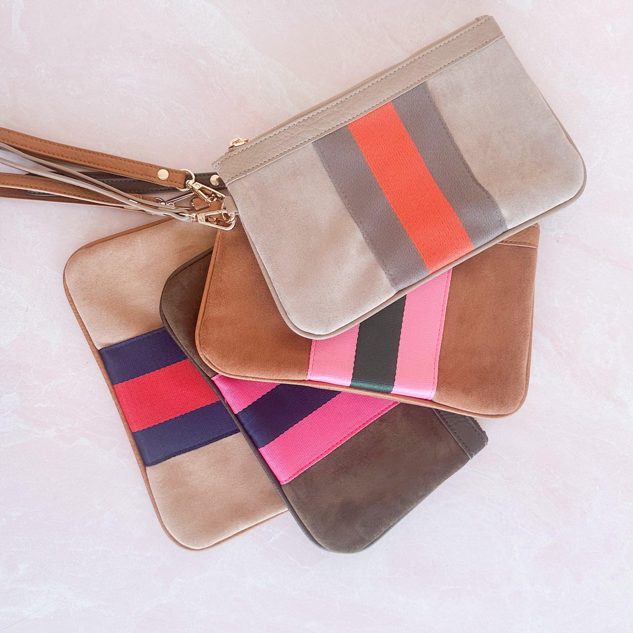 Blakely Racer Stripe Wristlet