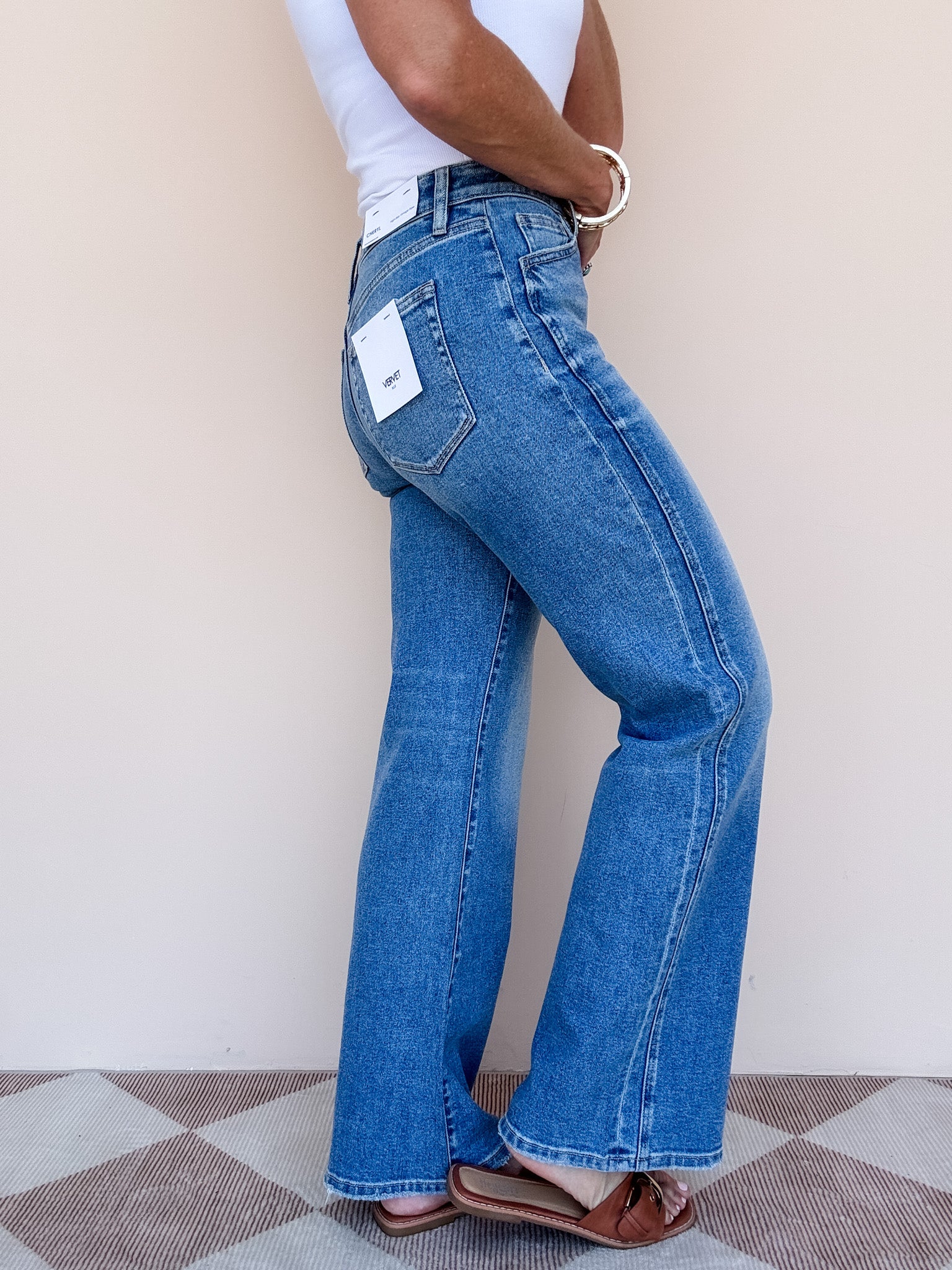 Two Step Flare Jeans