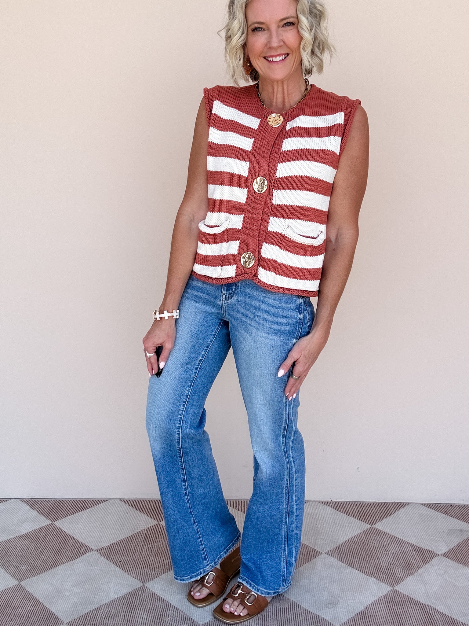 Two Step Flare Jeans