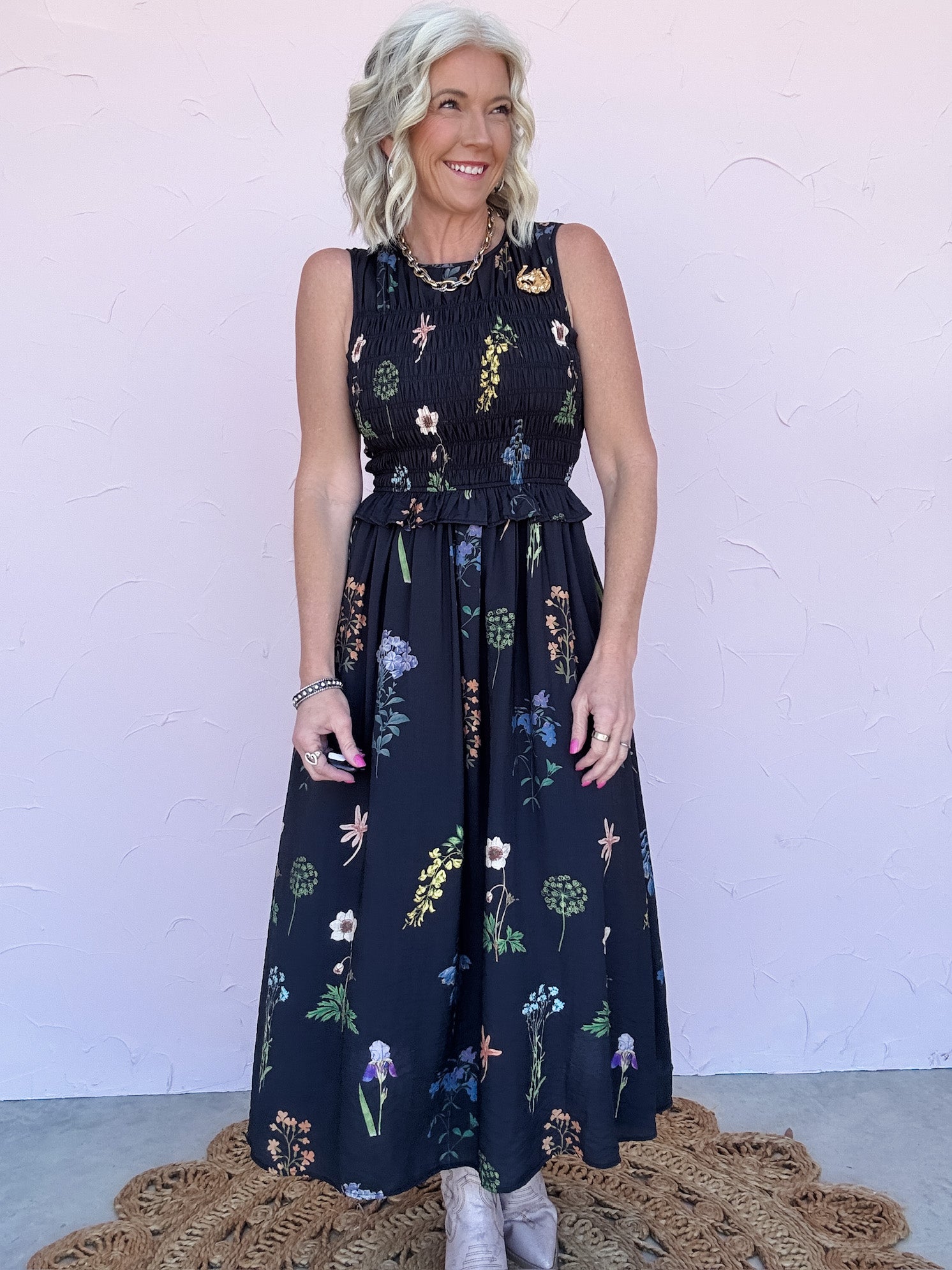 Nightfall Floral Dress