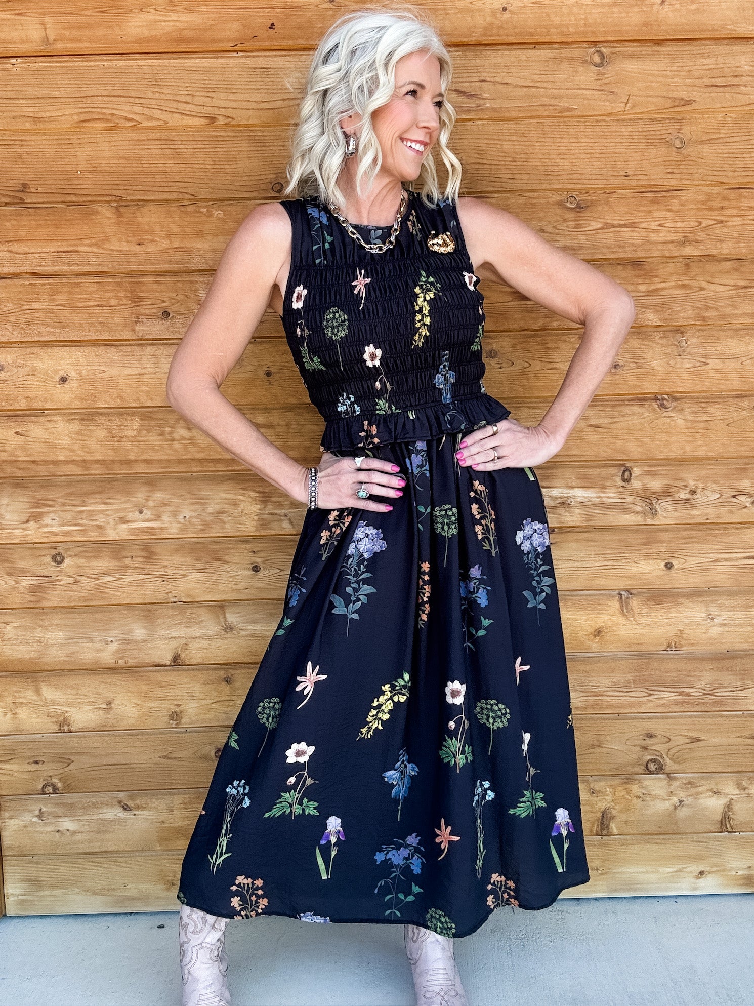 Nightfall Floral Dress