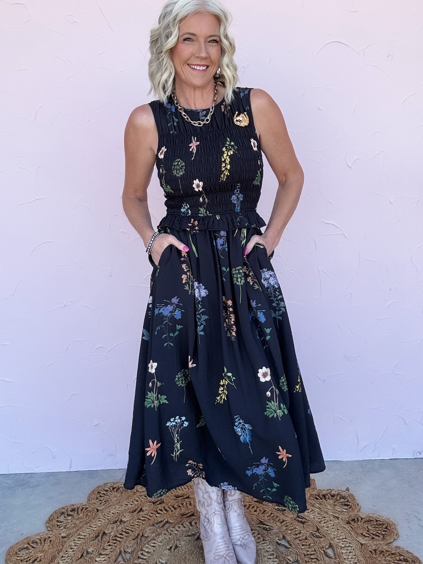 Nightfall Floral Dress