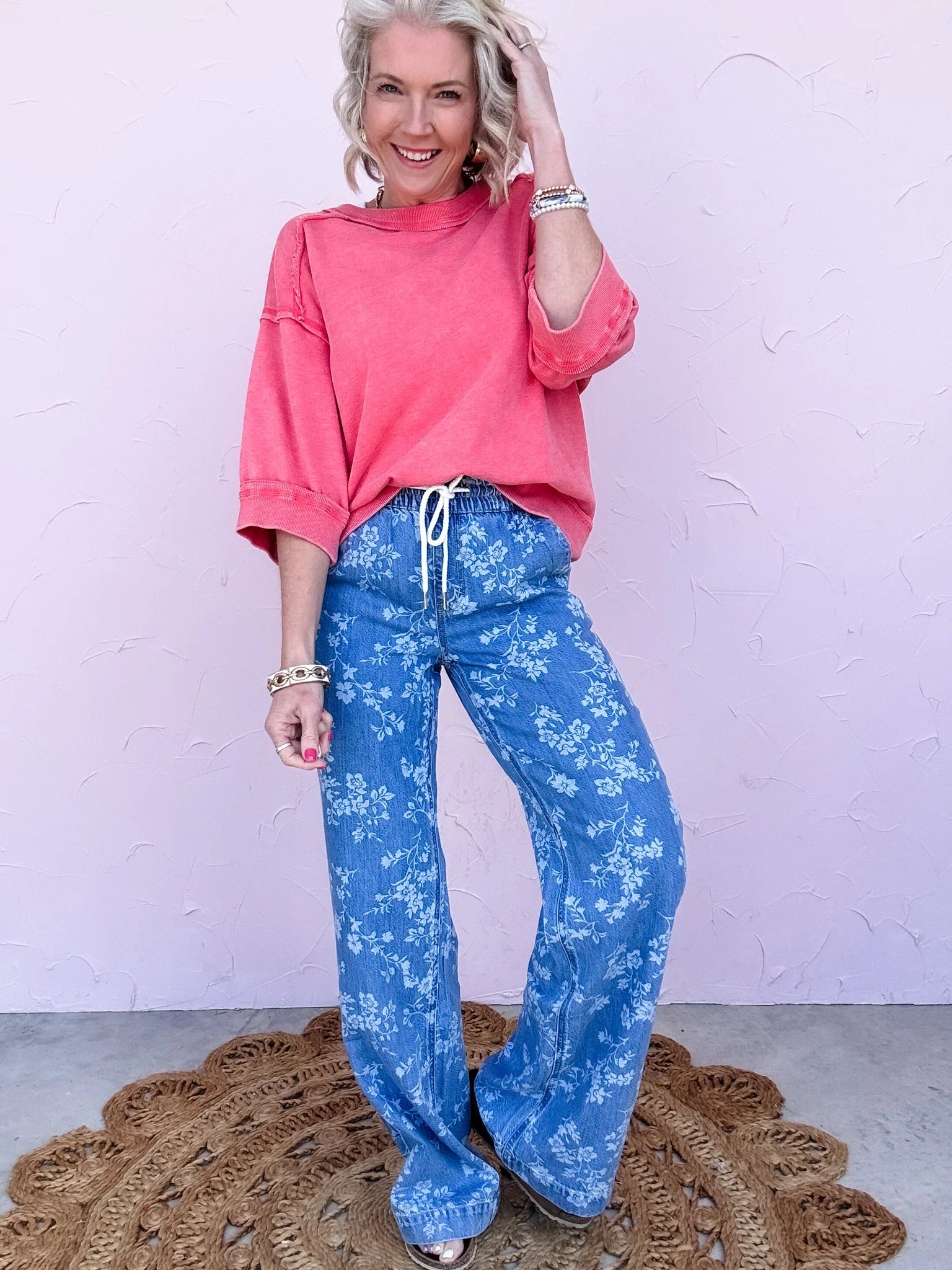 Washed in Flowers Denim - 30% OFF