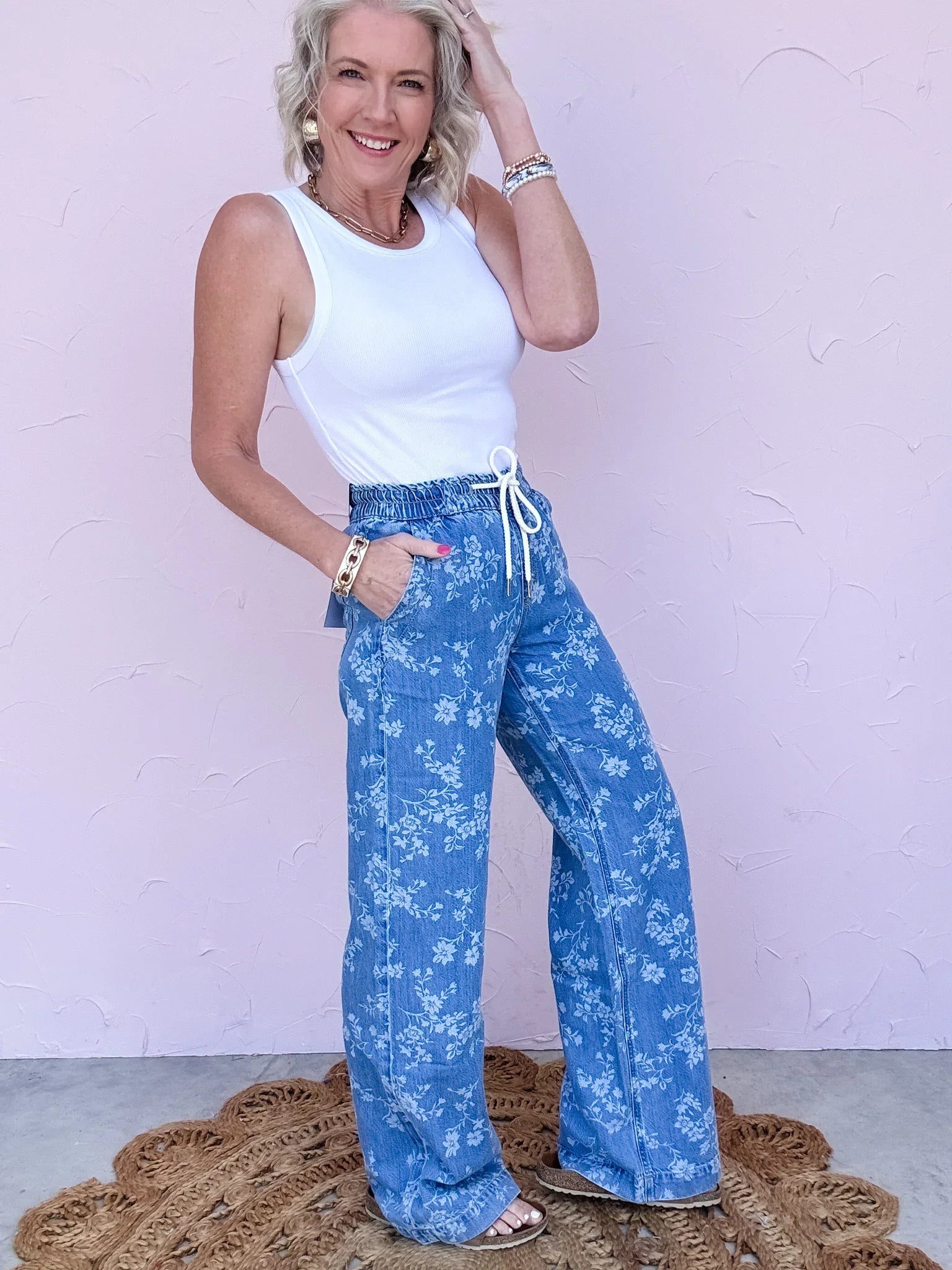 Washed in Flowers Denim - 30% OFF