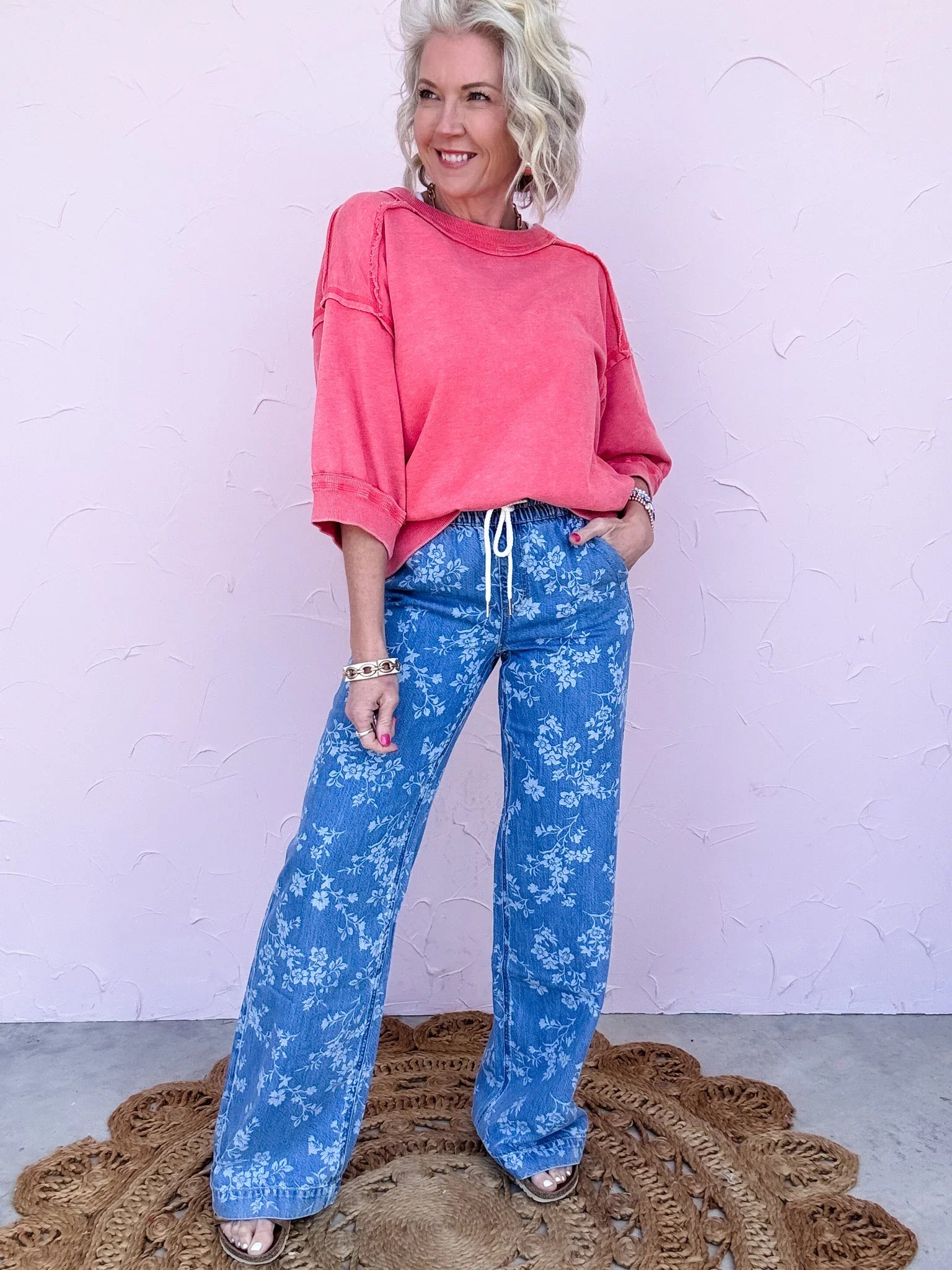 Washed in Flowers Denim - 30% OFF