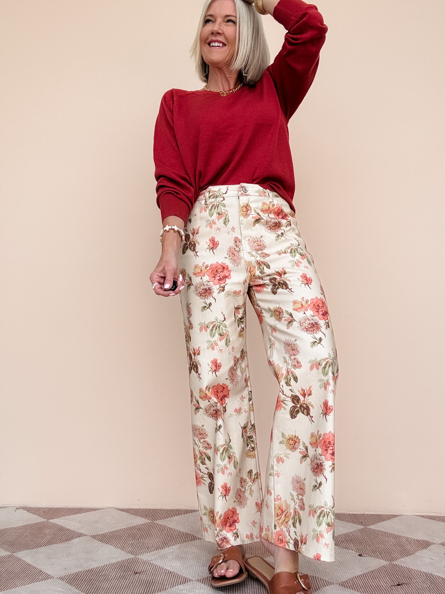 Heirloom Rose Denim Pants