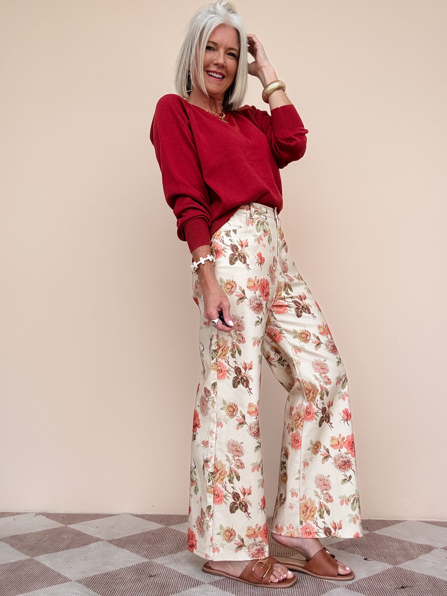 Heirloom Rose Denim Pants