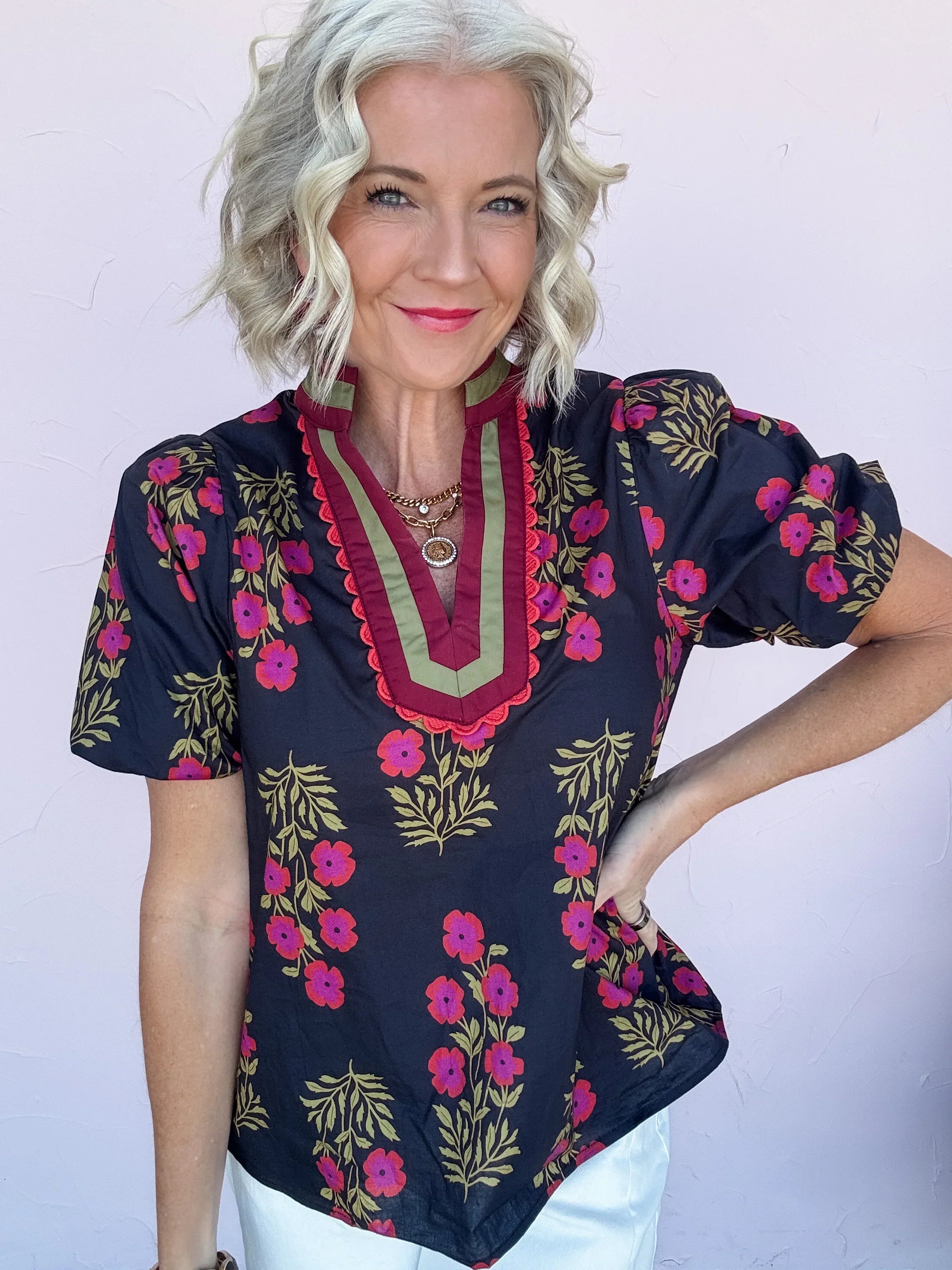 Bold Intentions Floral Top