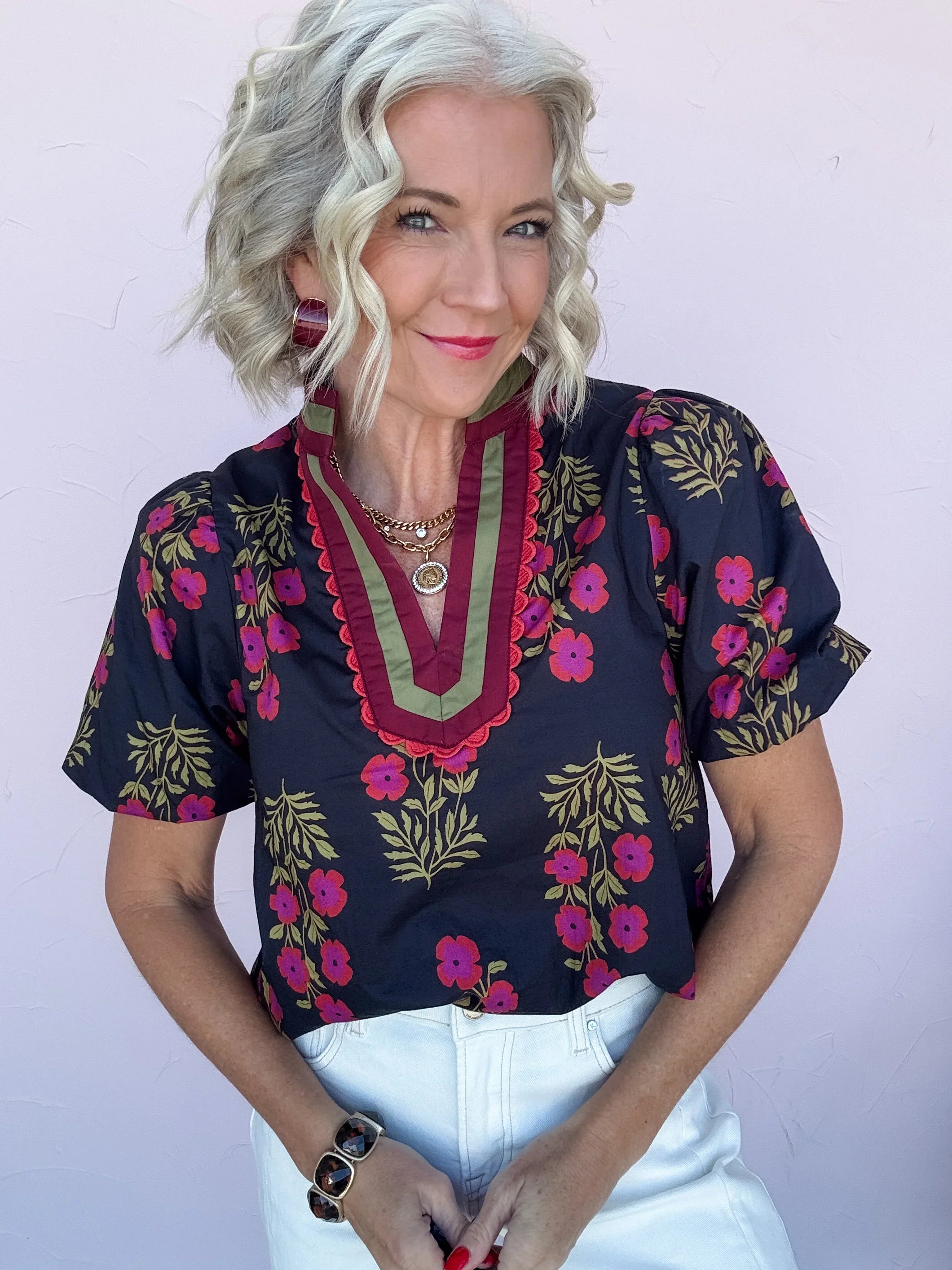 Bold Intentions Floral Top