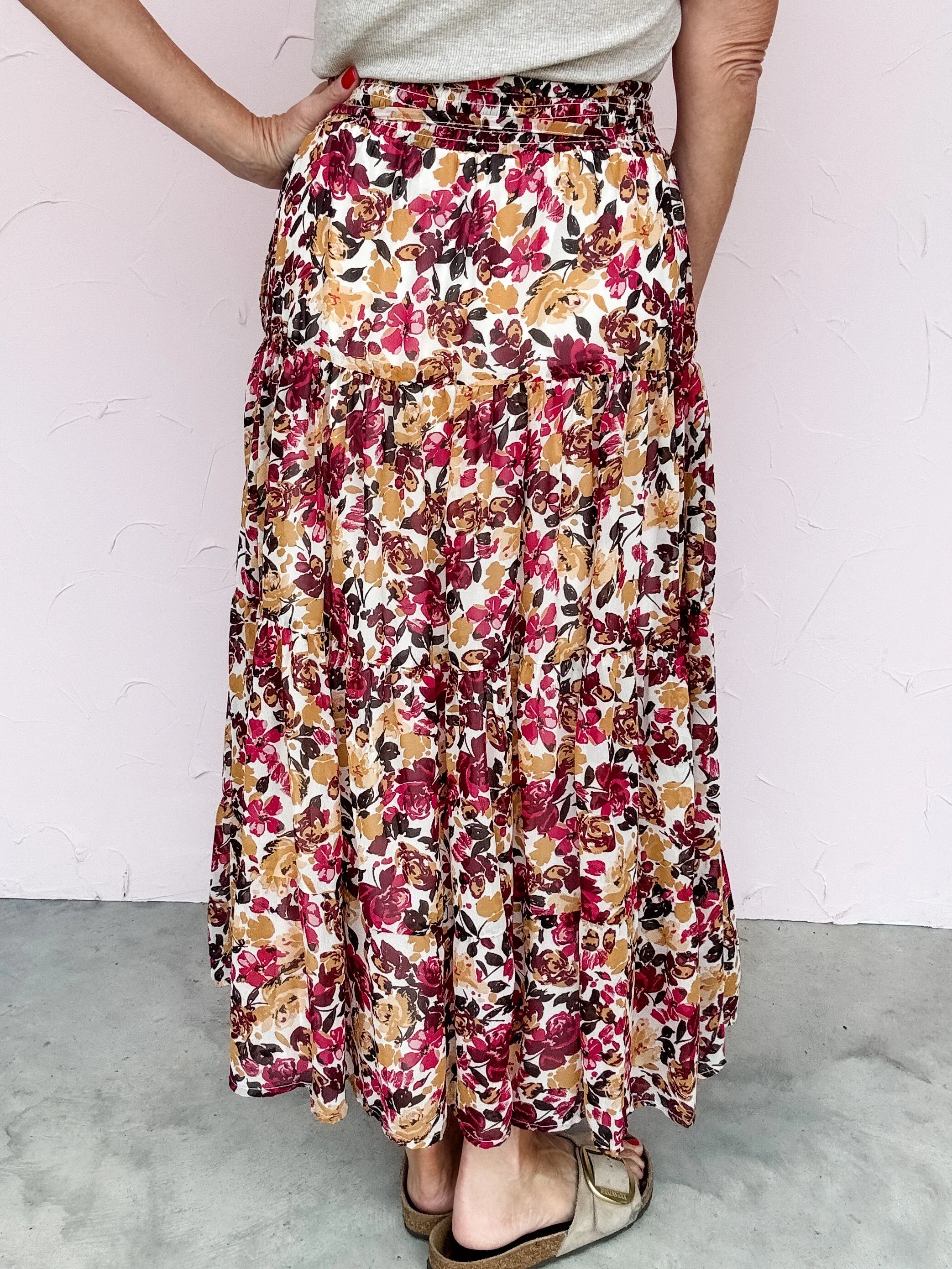 Hazel Tiered Maxi Skirt - FINAL SALE