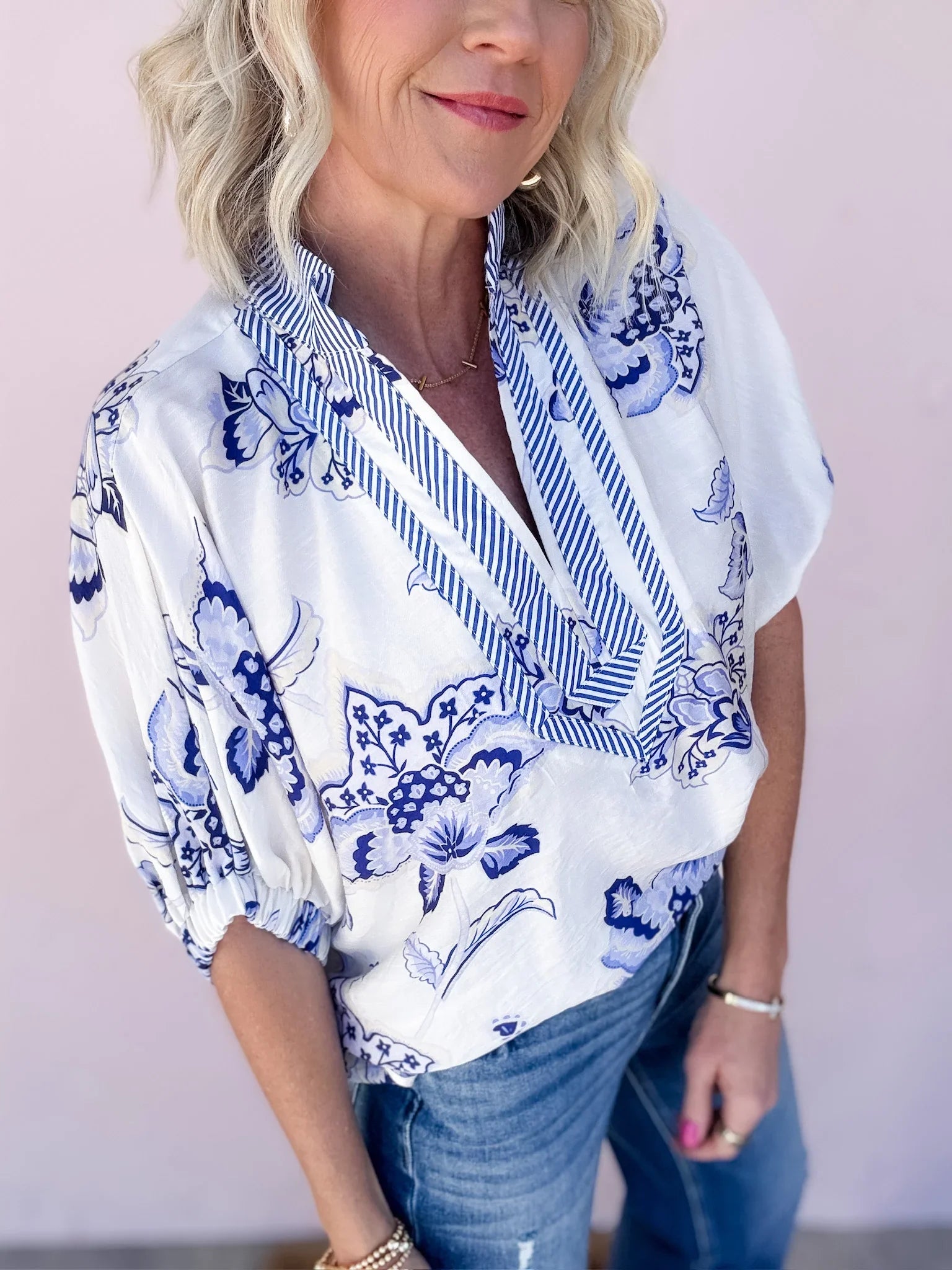 Morning Coast Floral Top