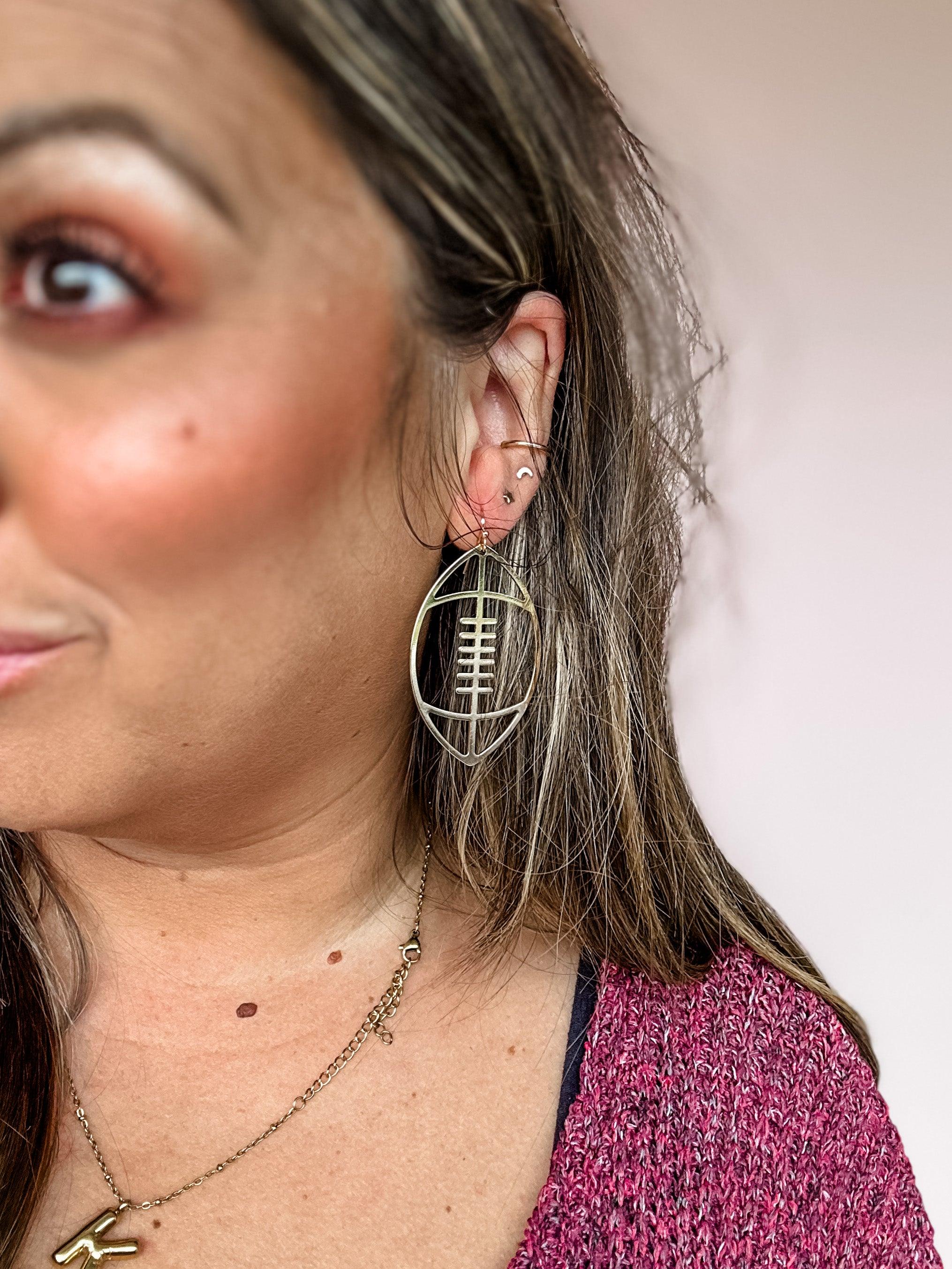 Touchdown Football Earrings