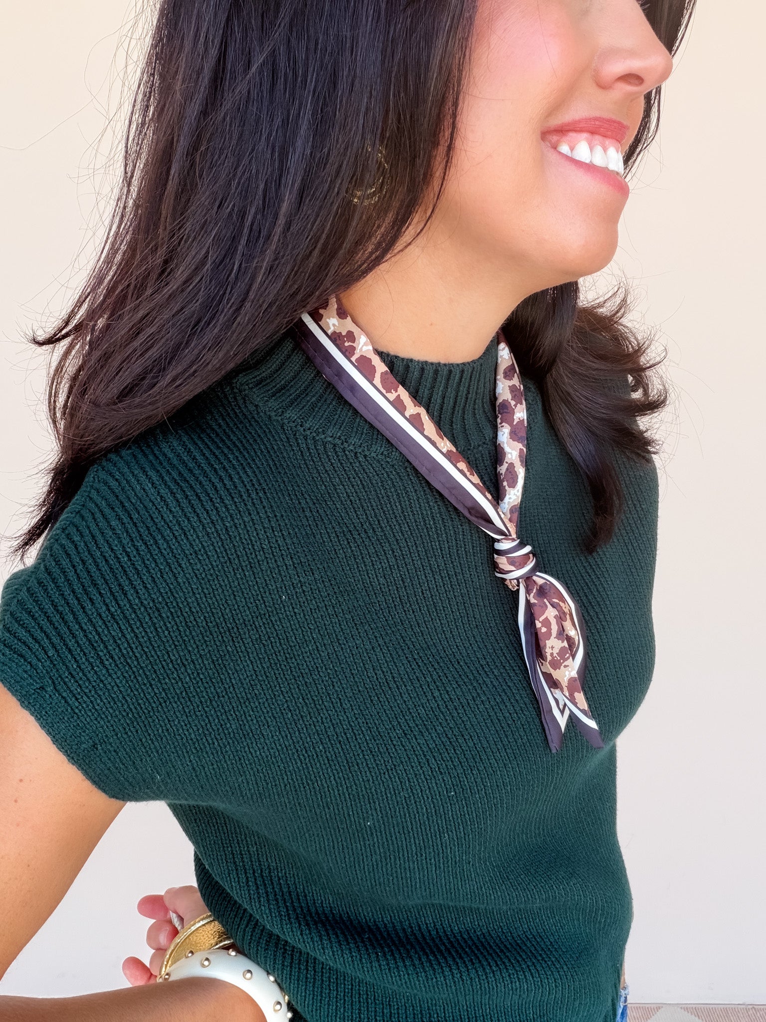 Cottage Lane Knit Top | Forest Green
