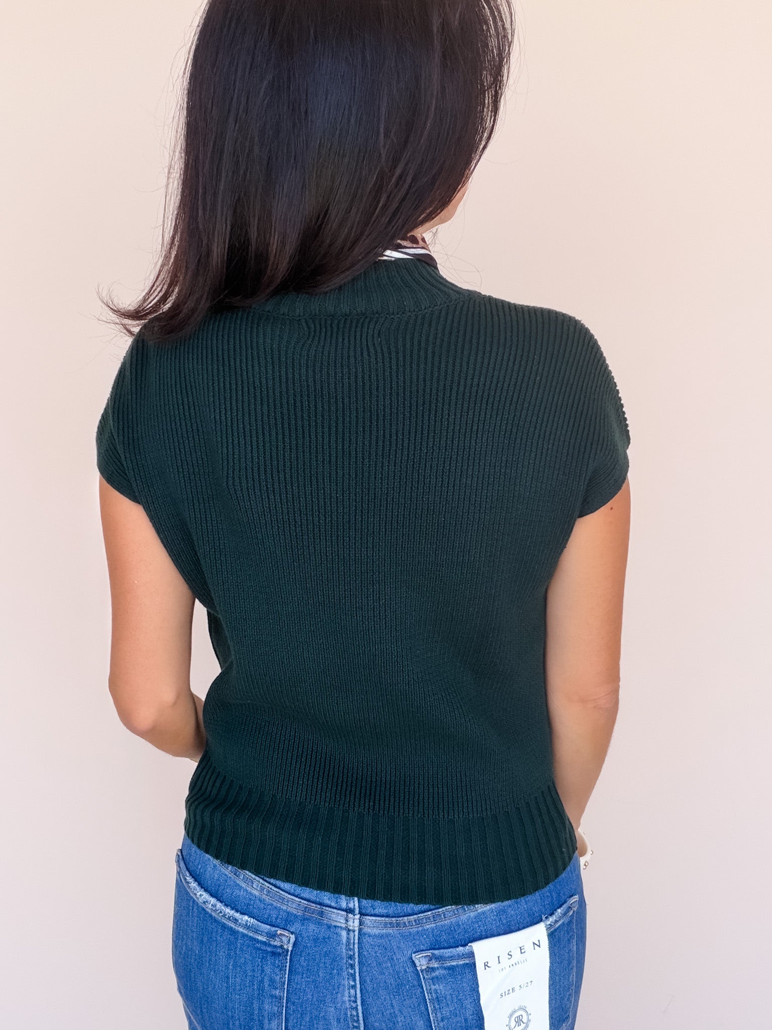 Cottage Lane Knit Top | Forest Green
