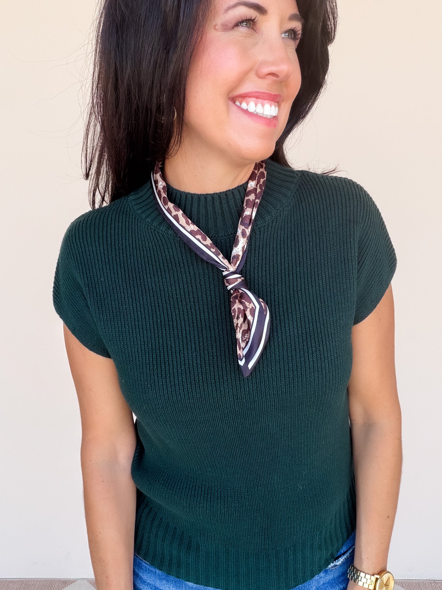 Cottage Lane Knit Top | Forest Green