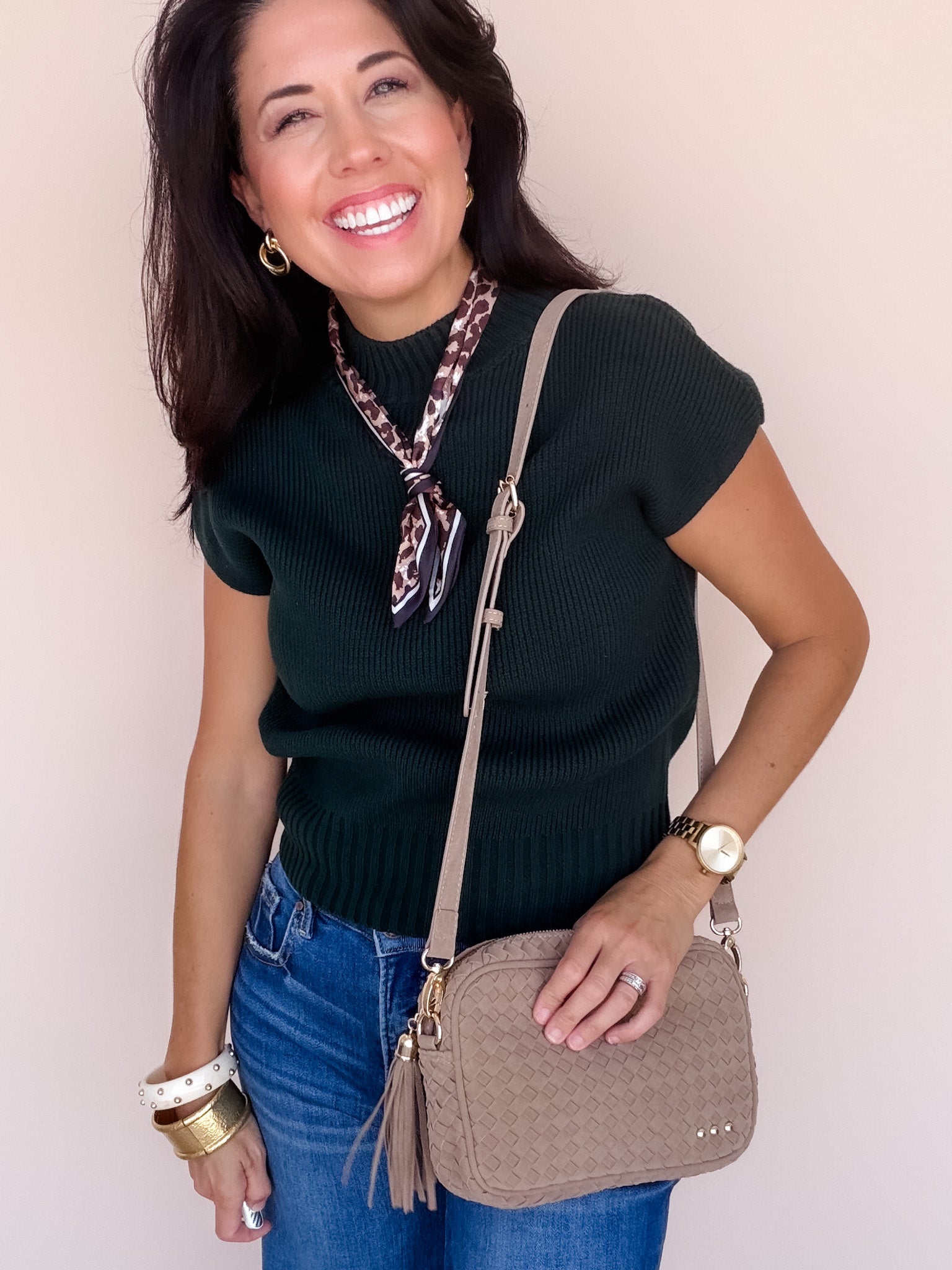 Cottage Lane Knit Top | Forest Green