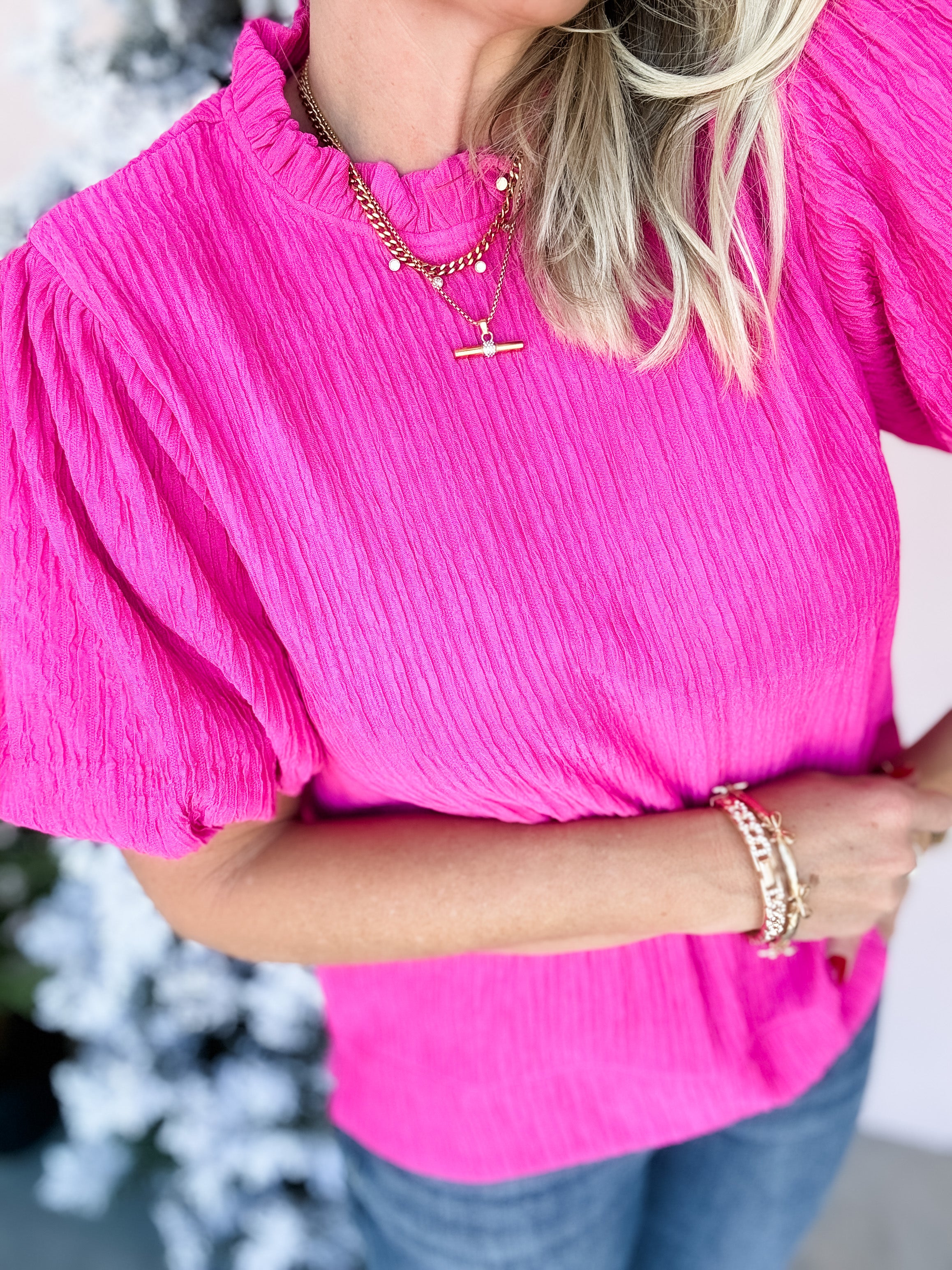 Pink Noel Top